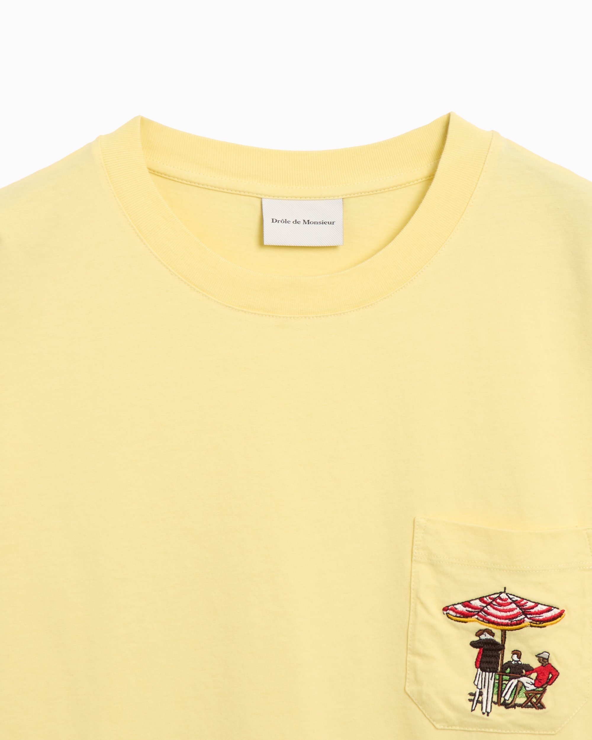 Drôle de Monsieur Parasol Men's T-Shirt Yellow TS242-CO165-BAN |  FOOTDISTRICT