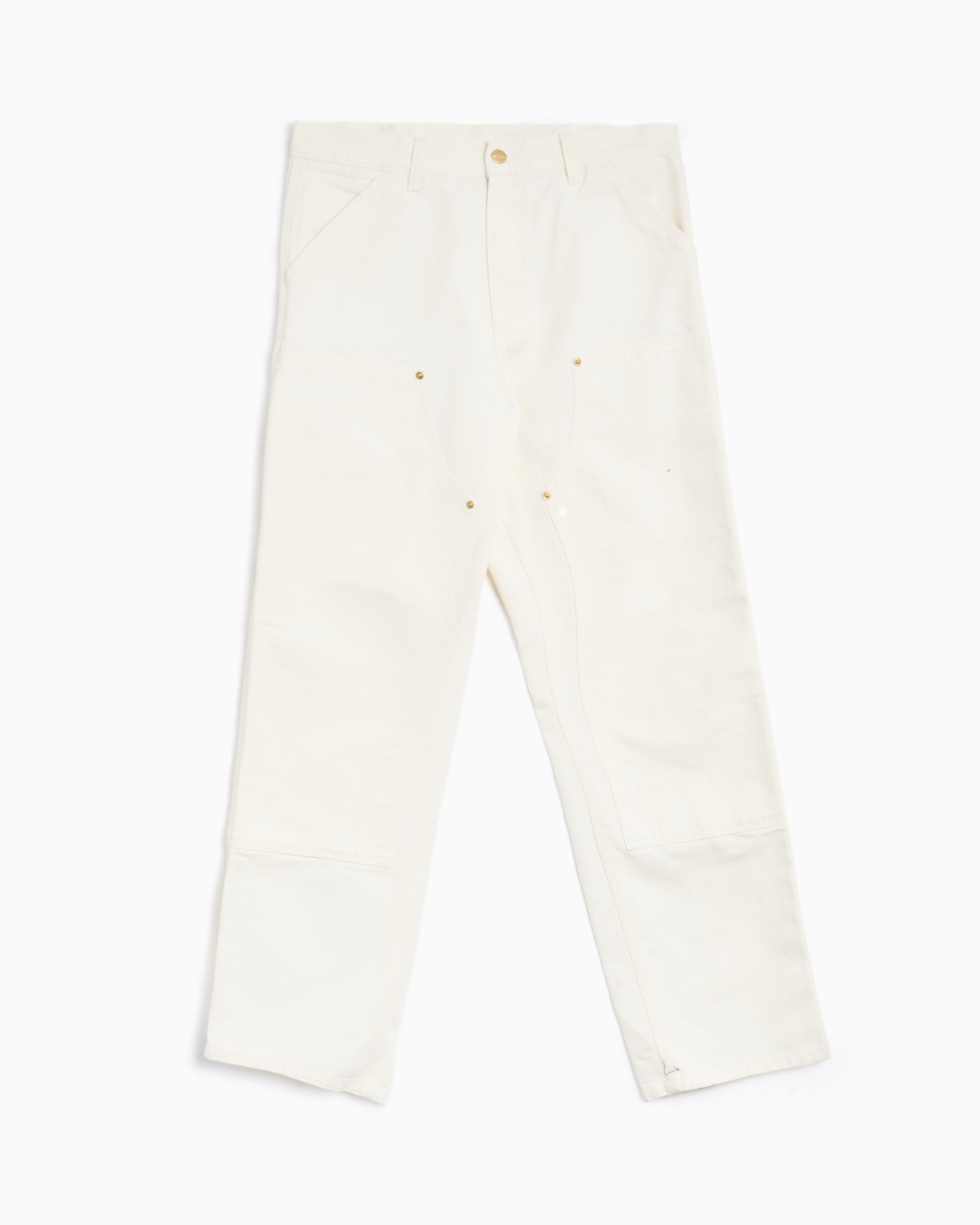 Carhartt WIP Double Knee Men's Pants White I031501-D602 Carhartt WIP Double Knee Men's Pants White I031501-D602