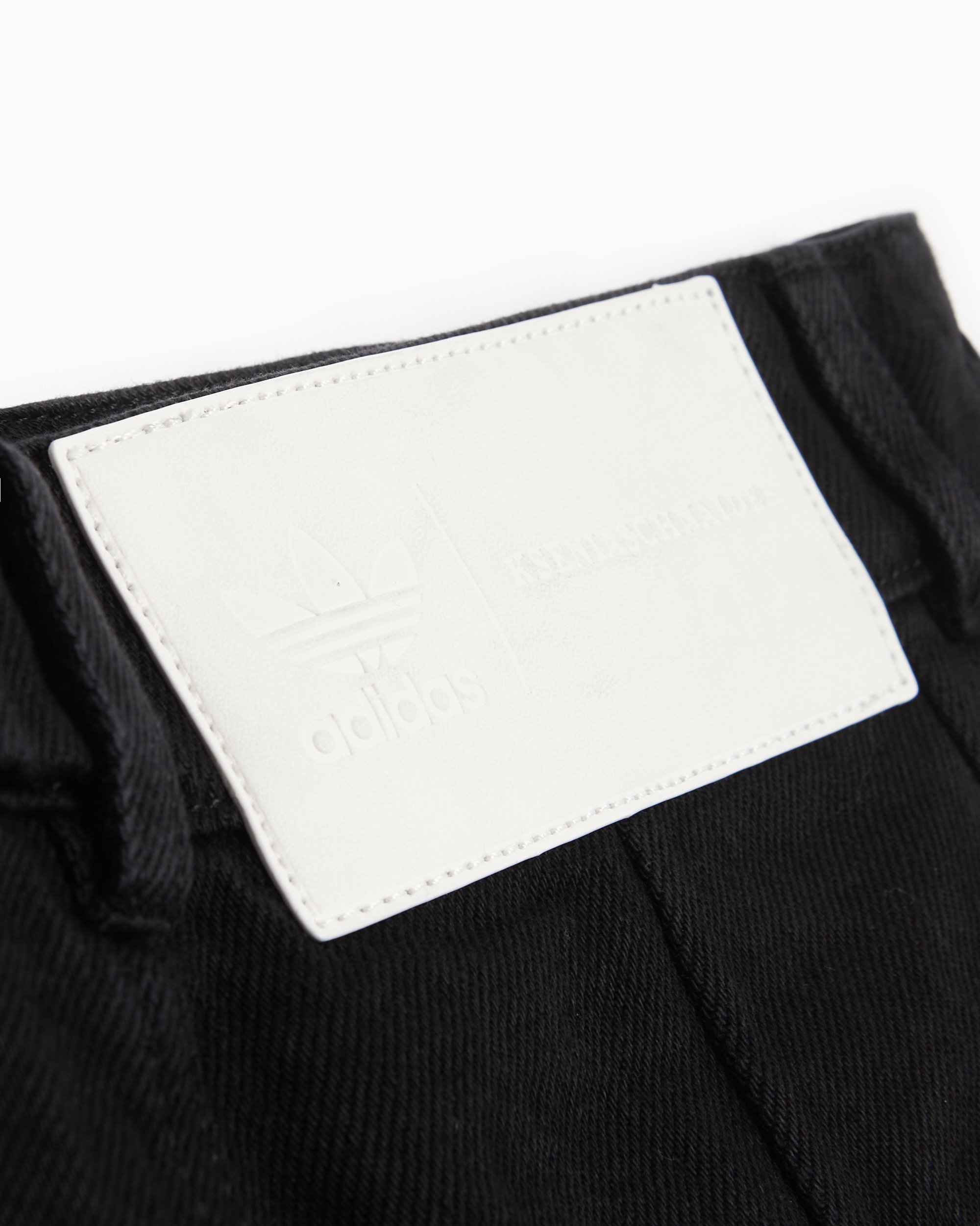 adidas Originals 3 Stripes Women s Wide Leg Denim Pants Zwart