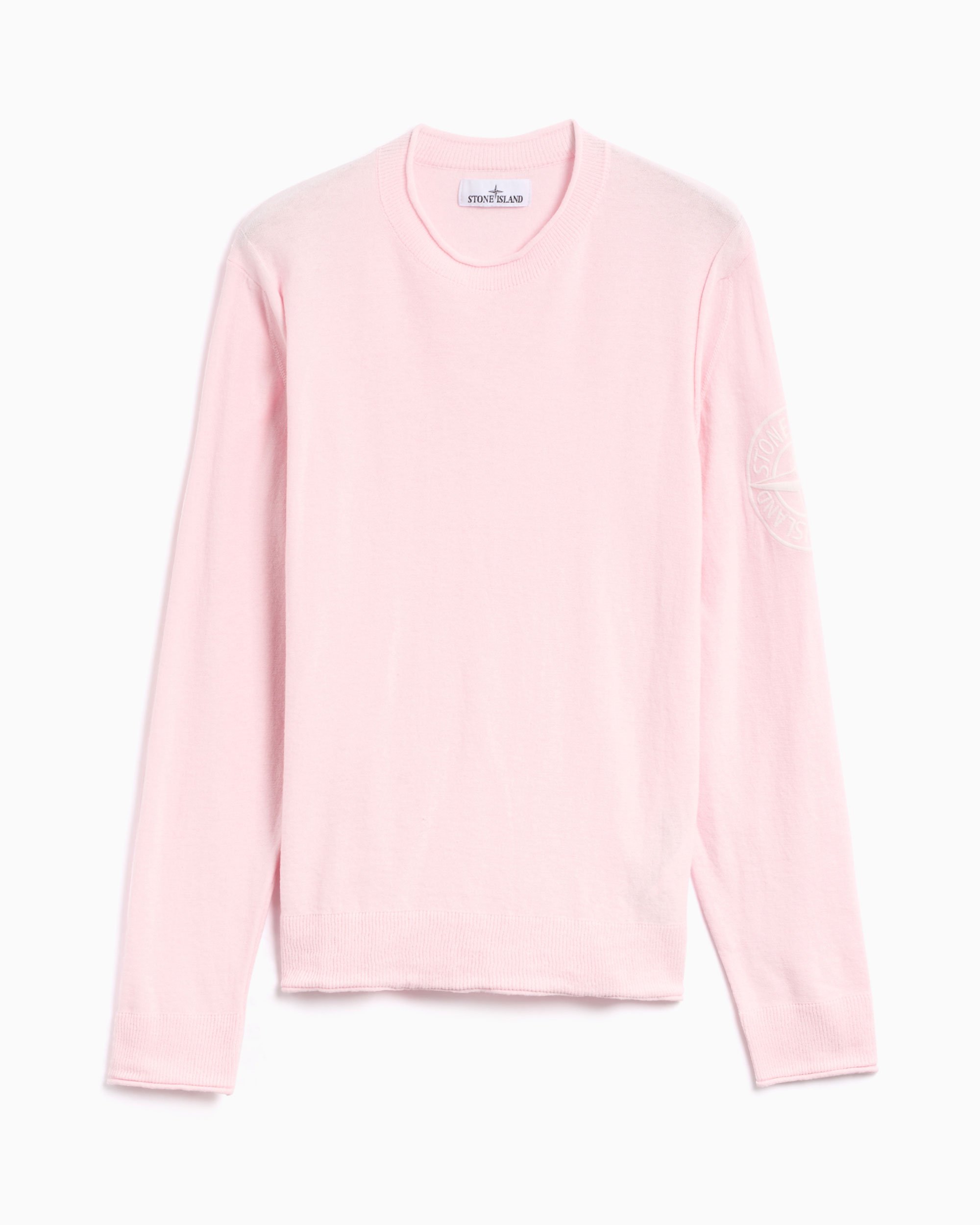 Stone Island Men's Knit Sweater Pink 8015523B9-V0080| Buy Online