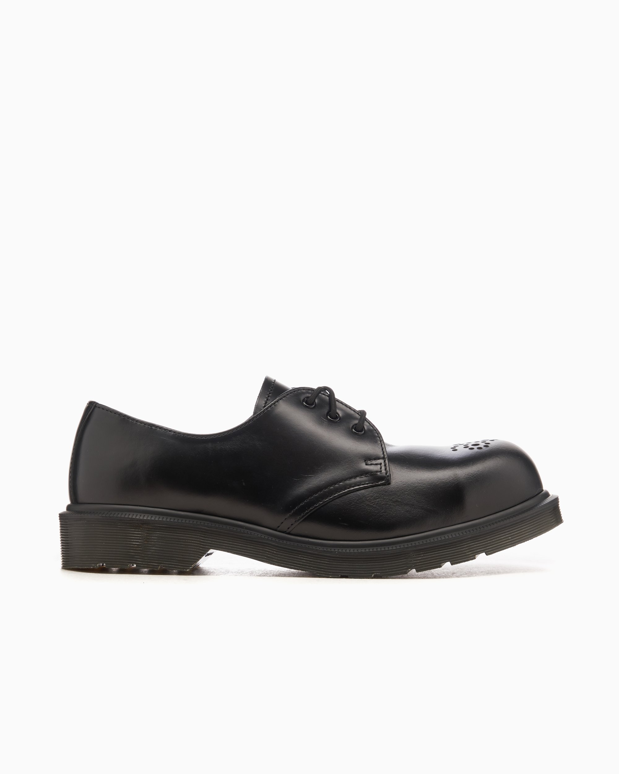 靴 Dr.Martiens CLASSIC ANALINE Dr. Martens - 1461 Steel Toe Shoes in Black Analine