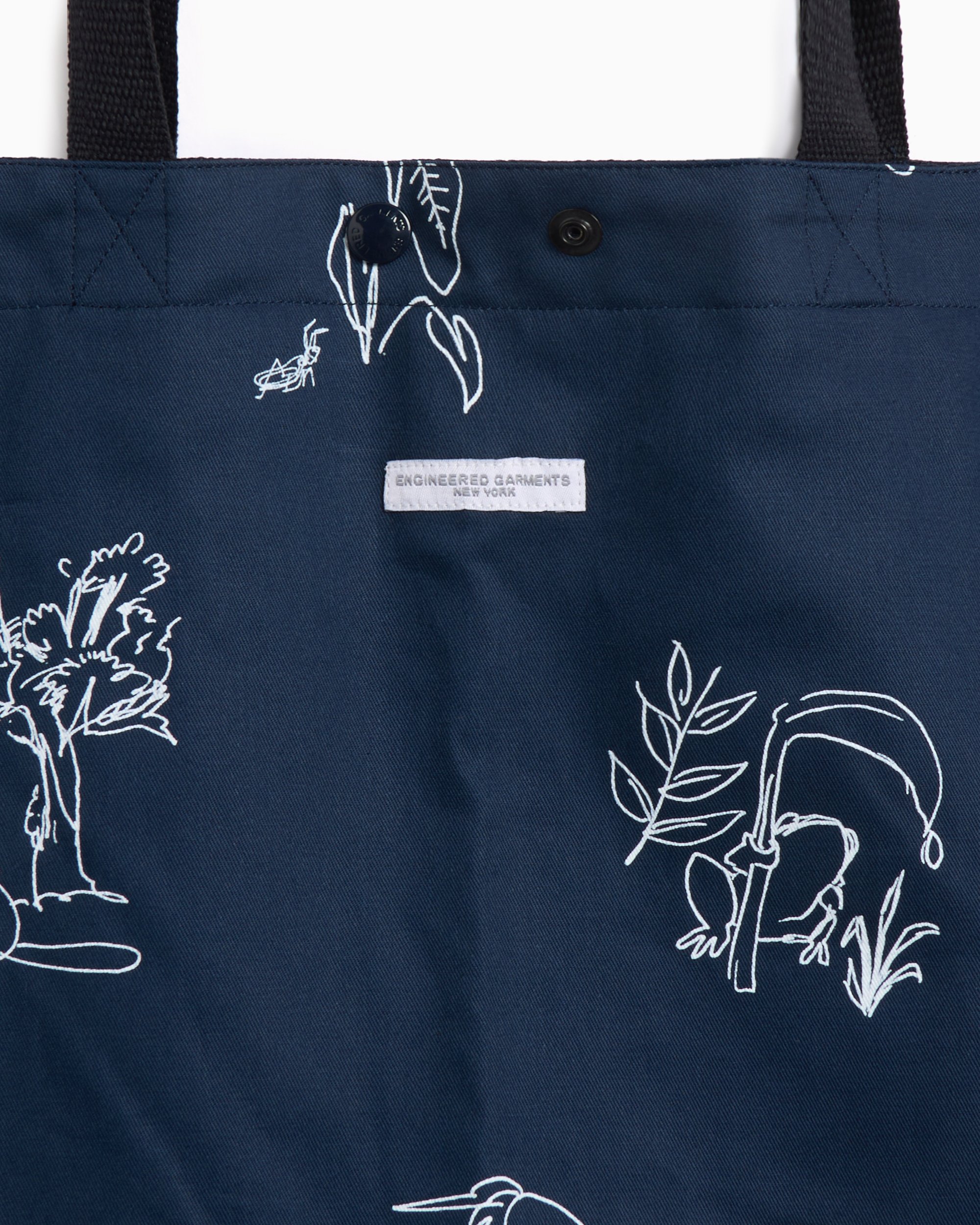 Engineered Garments Unisex Carry All Tote Bag Blue 25S1H015