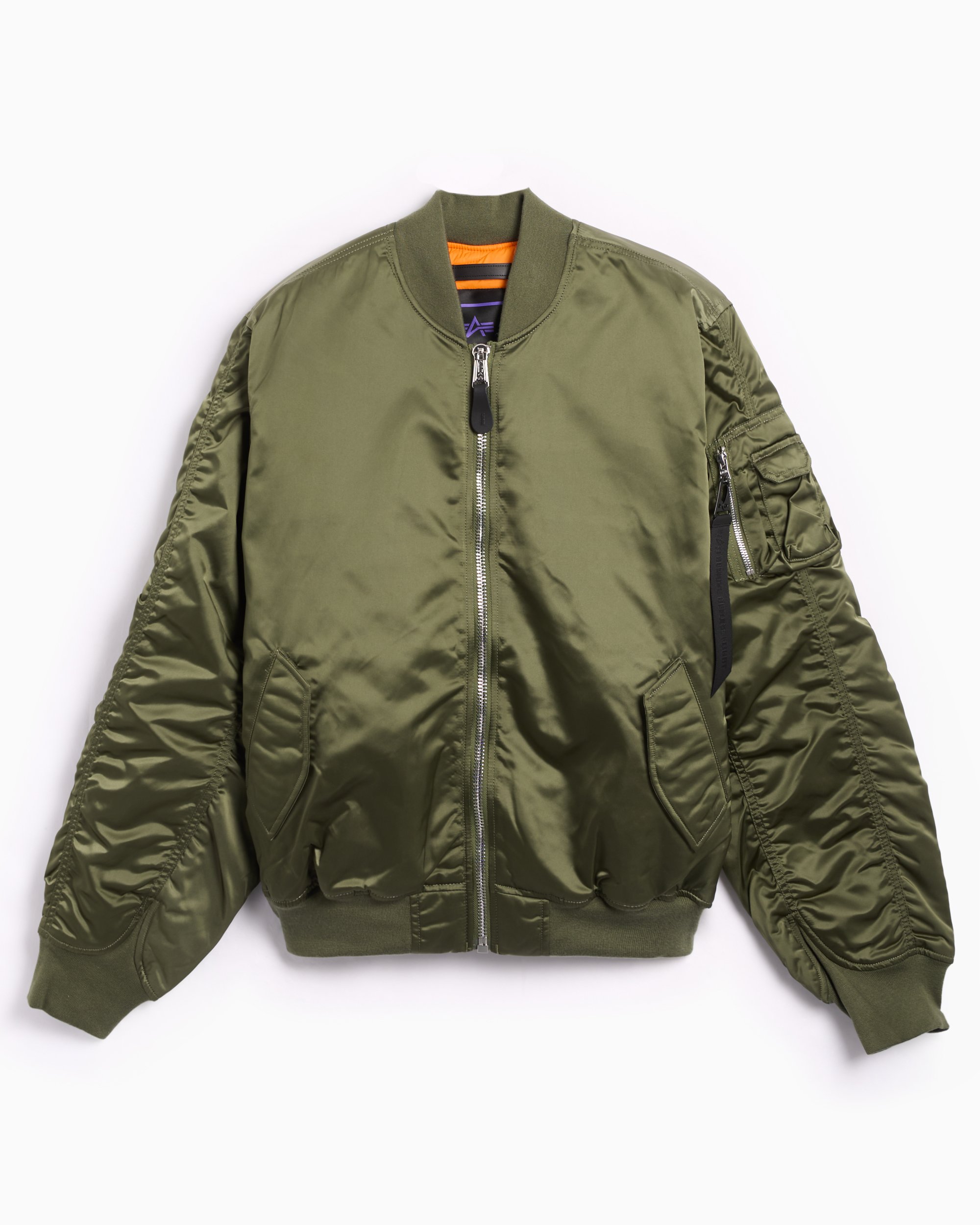 Alpha Industries MA-1 Unisex UV Bomber Jacket Verde 146115UV-01 |  FOOTDISTRICT