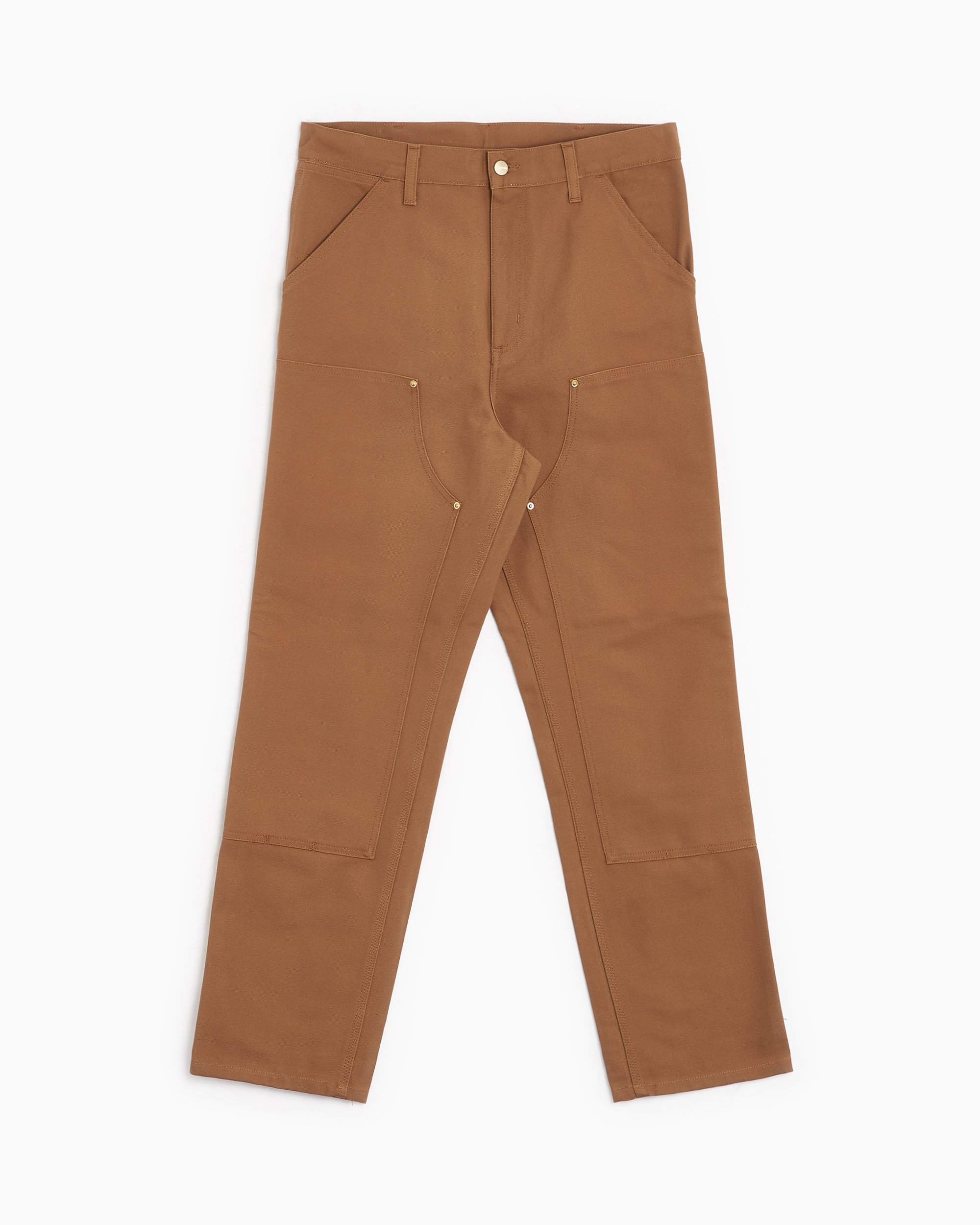 Carhartt WIP Double Knee Men's Pants Men's Chino Pants Brown