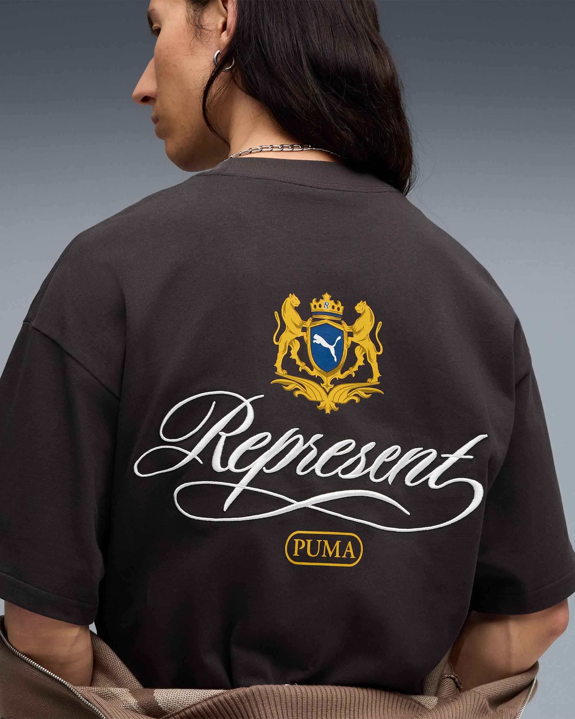 PUMA 大津シャツ Puma x REPRESENT Graphic Unisex T-Shirt Black 632544-97 | FOOTDISTRICT