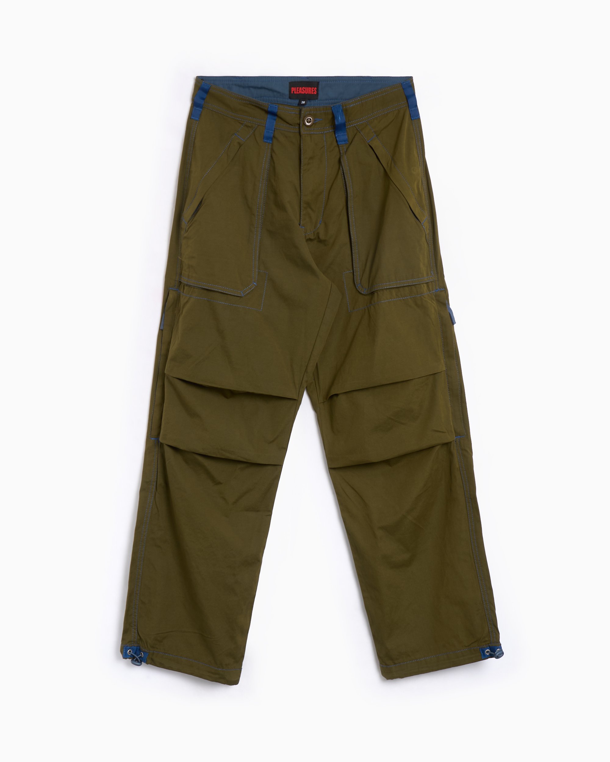 売れ筋介護用品も！ Pleasures Public P24W011-OLIVE Brown Pants Men's Utility パンツ