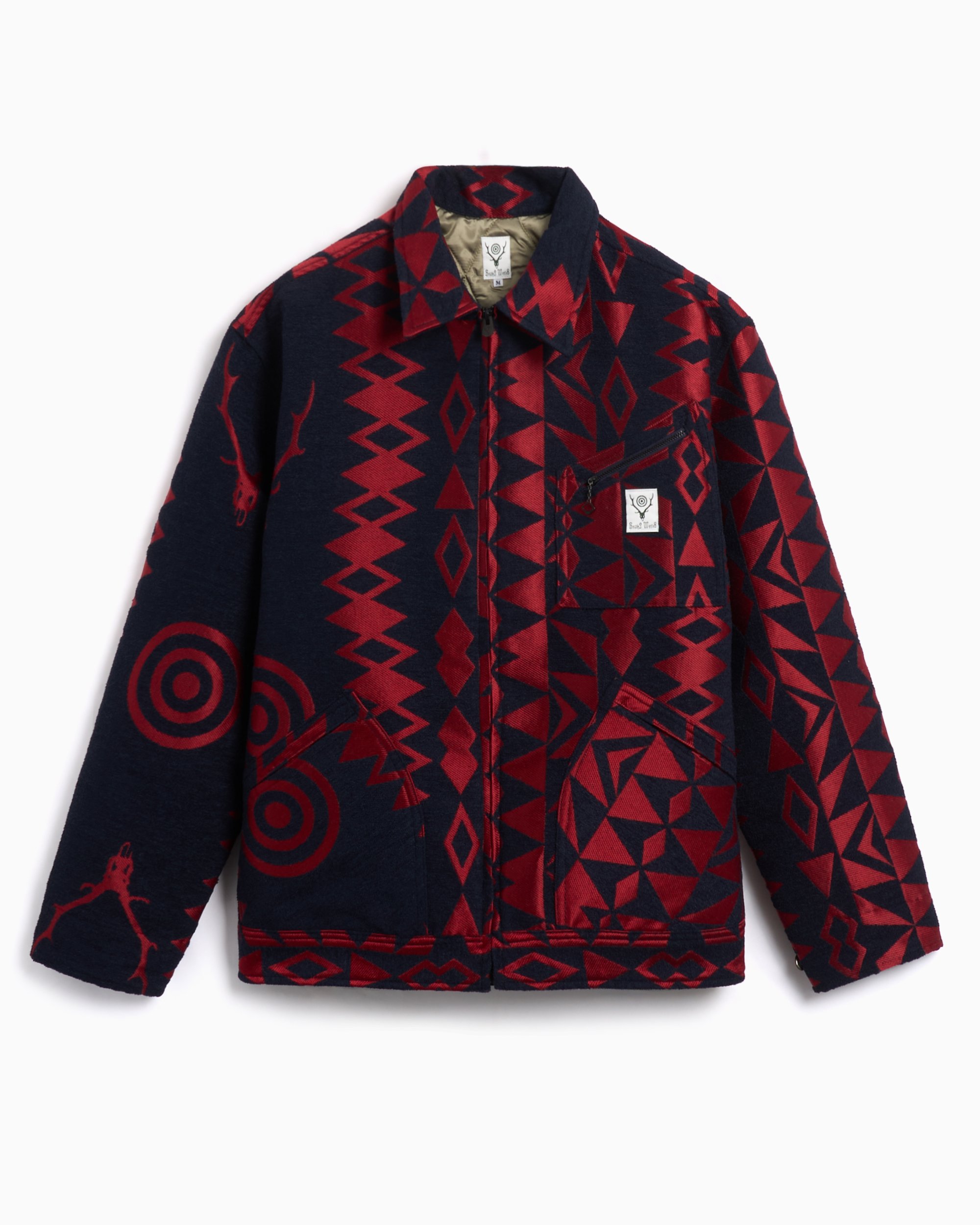 South2 West8 Men's Work Jacket Multi PU459-B-Navy | FOOTDISTRICT