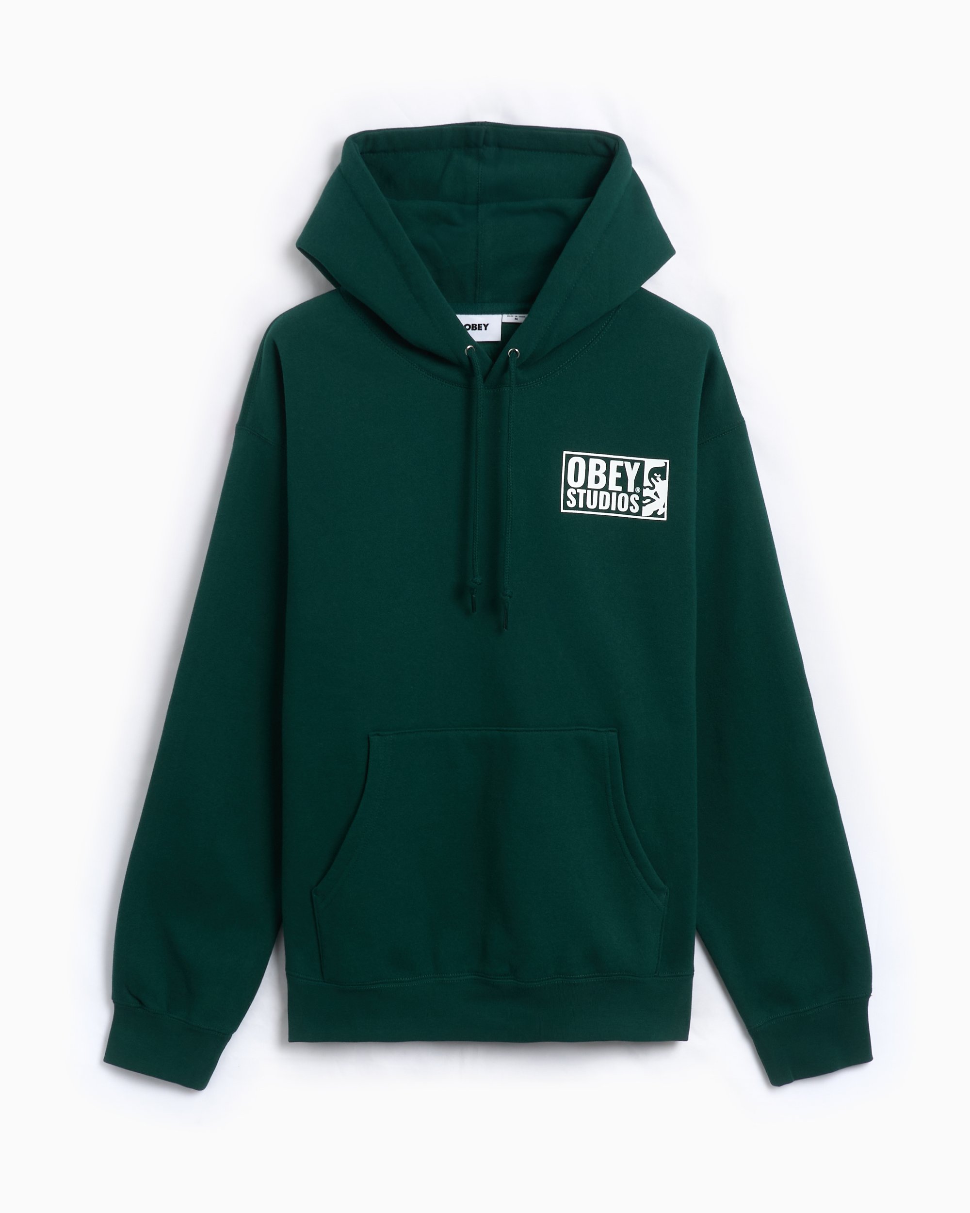 OBEY Clothing Obey Studios Men s Hoodie Green 112843977 RFR FOOTDISTRICT