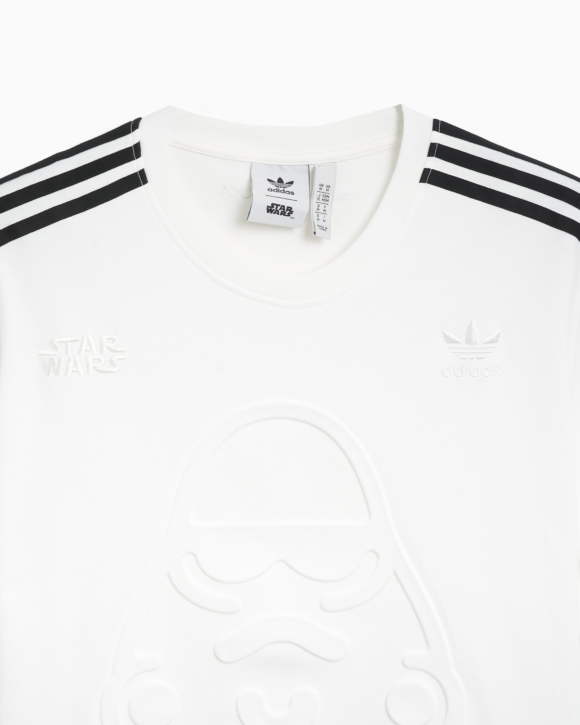 adidas Originals x Star Wars x Nanzuka Stormtrooper Men s T Shirt WeiB IV9470 FOOTDISTRICT