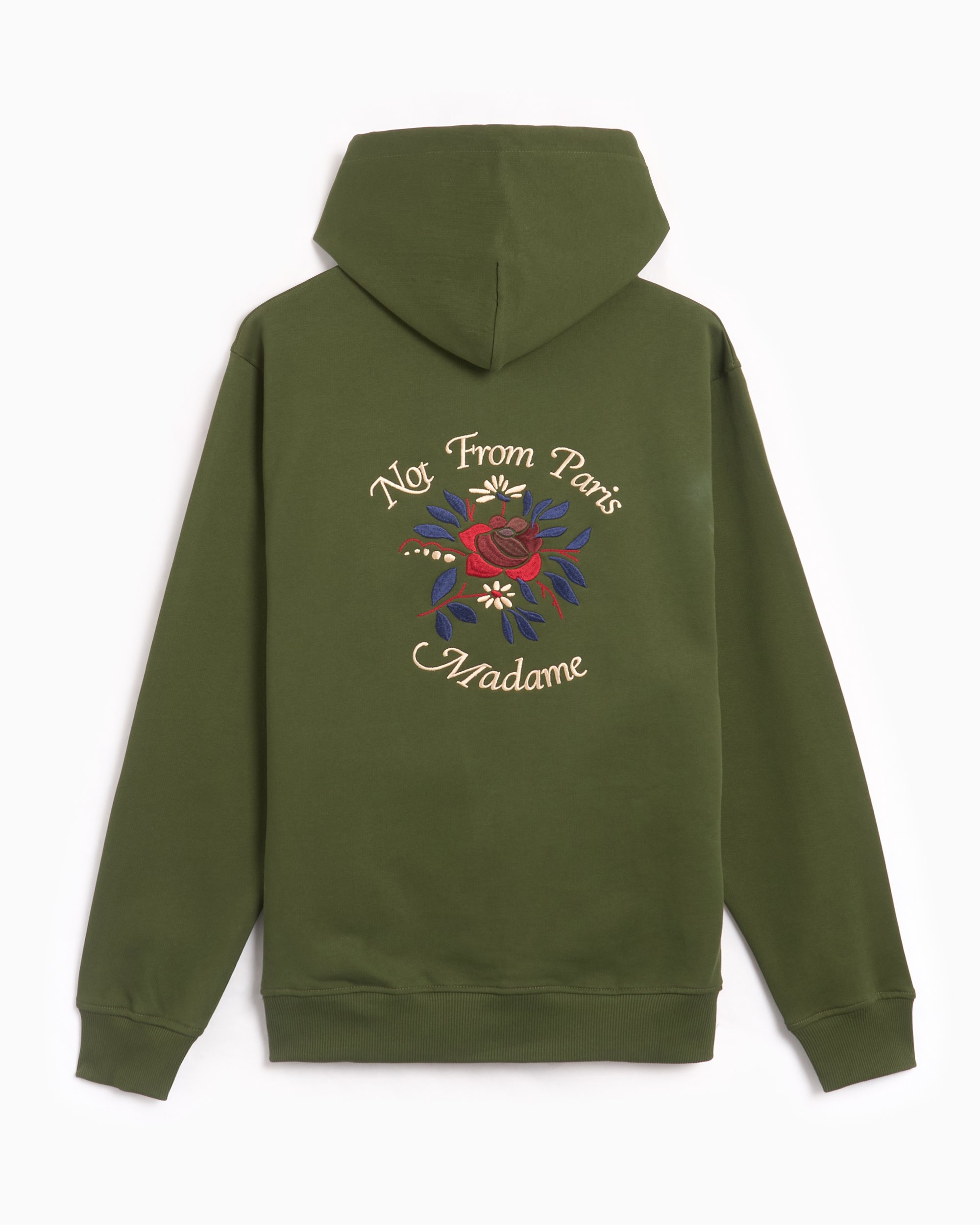 パーカー・フーディ DROLE DE MONSIEUR Blue Hoodie with Logo in Cotton Man Navy Cotton Hoodie Slogan
