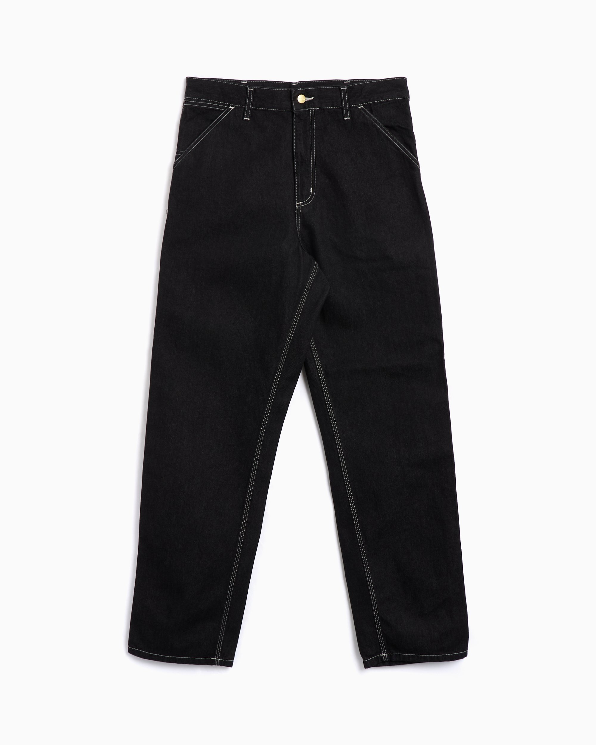 Carhartt WIP Single Knee Men's Denim Pants Black I034864 Carhartt WIP Single Knee Men's Denim Pants Black I034864