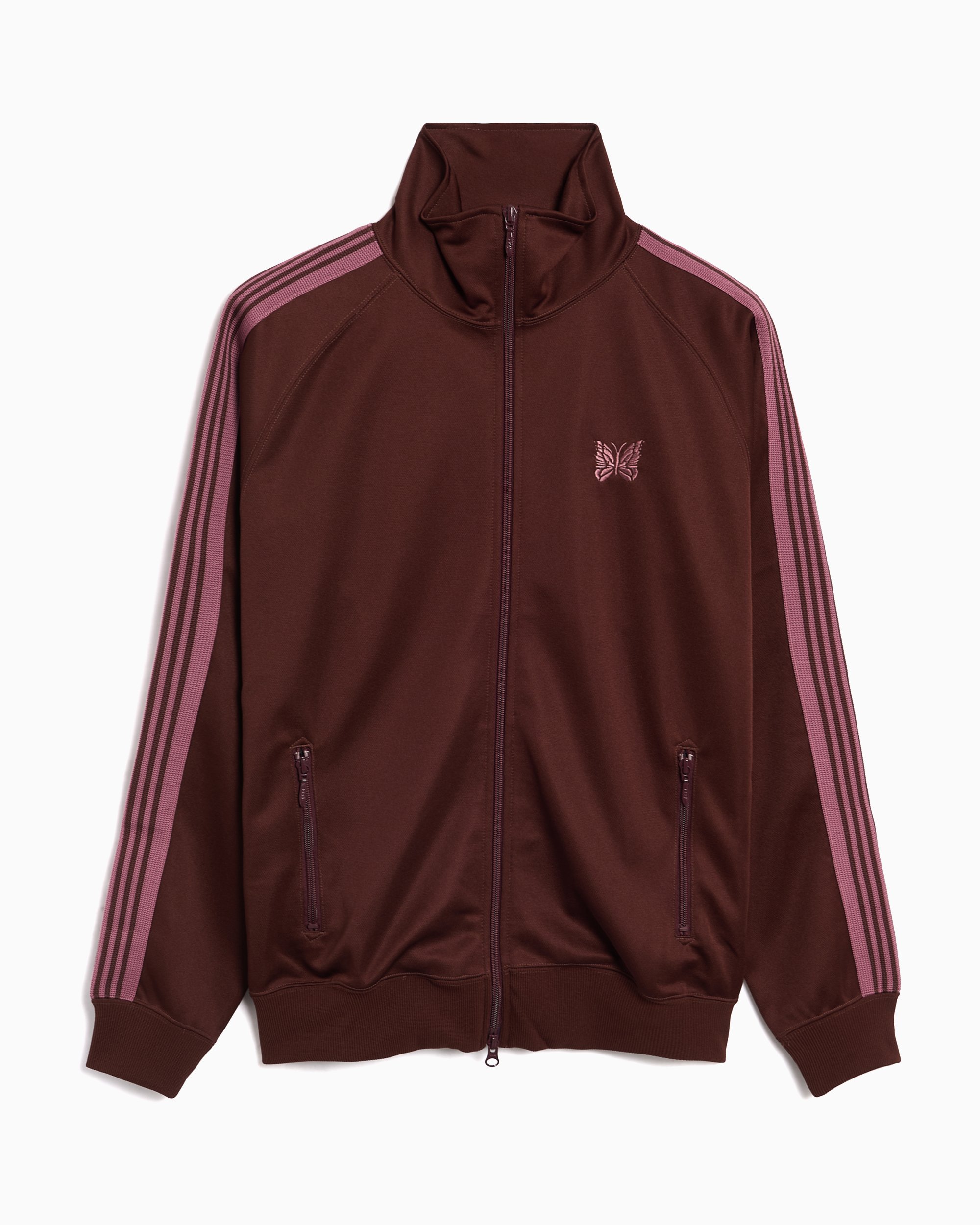 Needles Poly Smooth Logo Men's Track Jacket Brown RW314-A-Brown