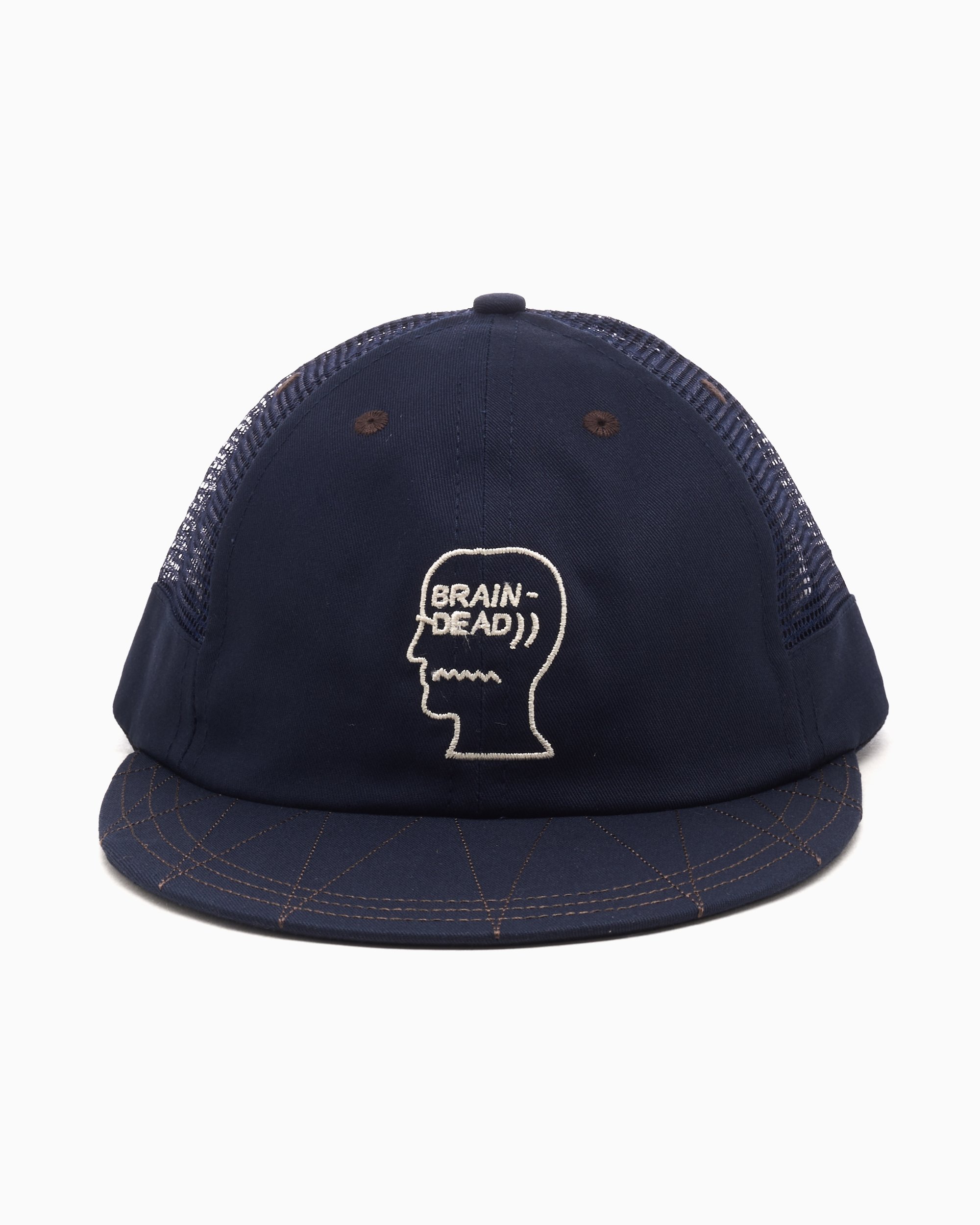 Brain Dead Logohead Long Brim Mesh Panel Unisex Blue