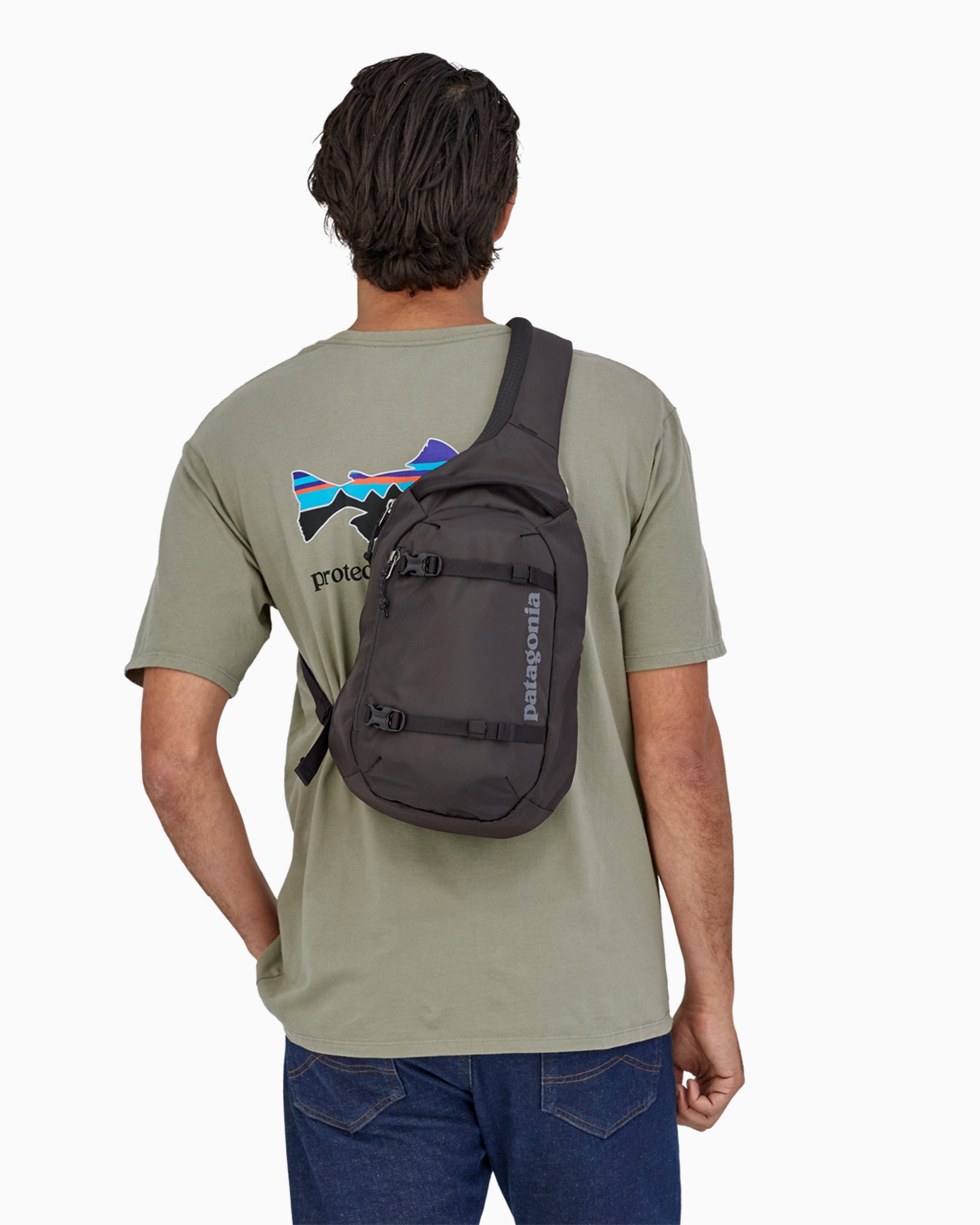 Patagonia Atom Sling 8L Crossbody Unisex Backpack Black