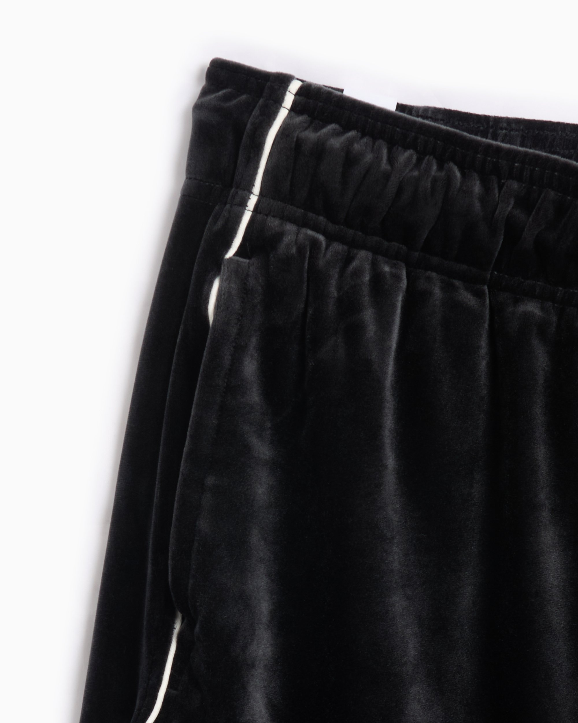 Nike Sportswear Collection Women s Mid Rise Velour Joggers Black FZ3682 010 FOOTDISTRICT