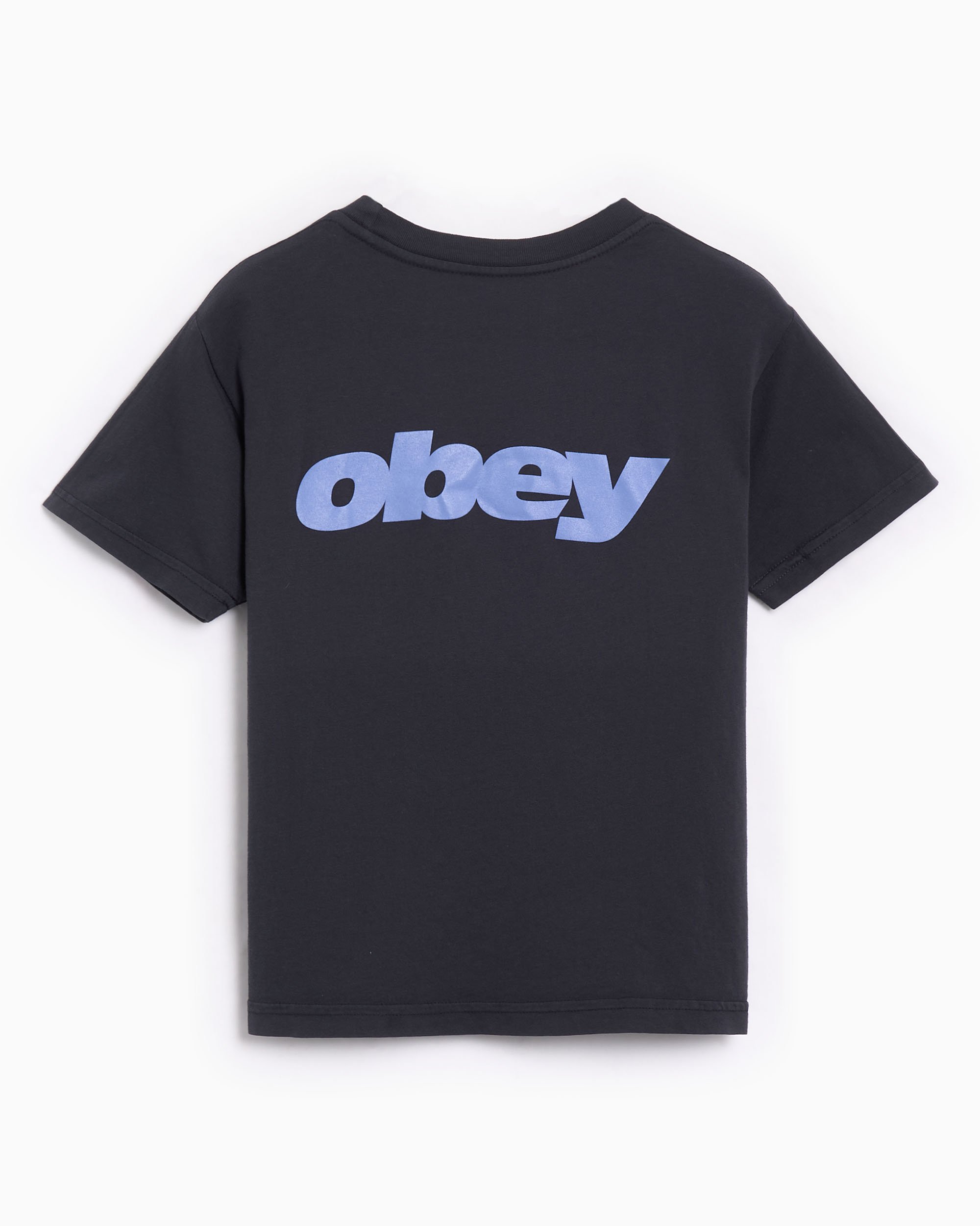 obey ダーツ OBEY Clothing Obey Warning Men's T-Shirt Black 165263948-BLK
