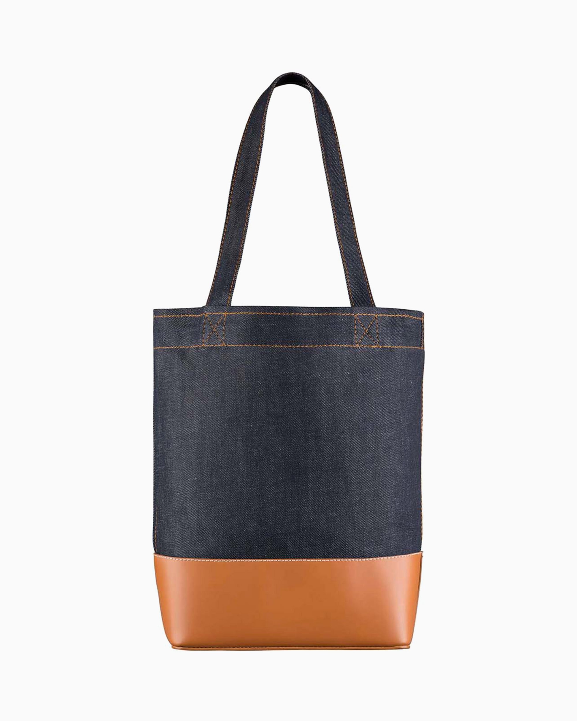 A.P.C. Axel Unisex Small Tote Bag Blau CODDP-M61568-CAF | FOOTDISTRICT