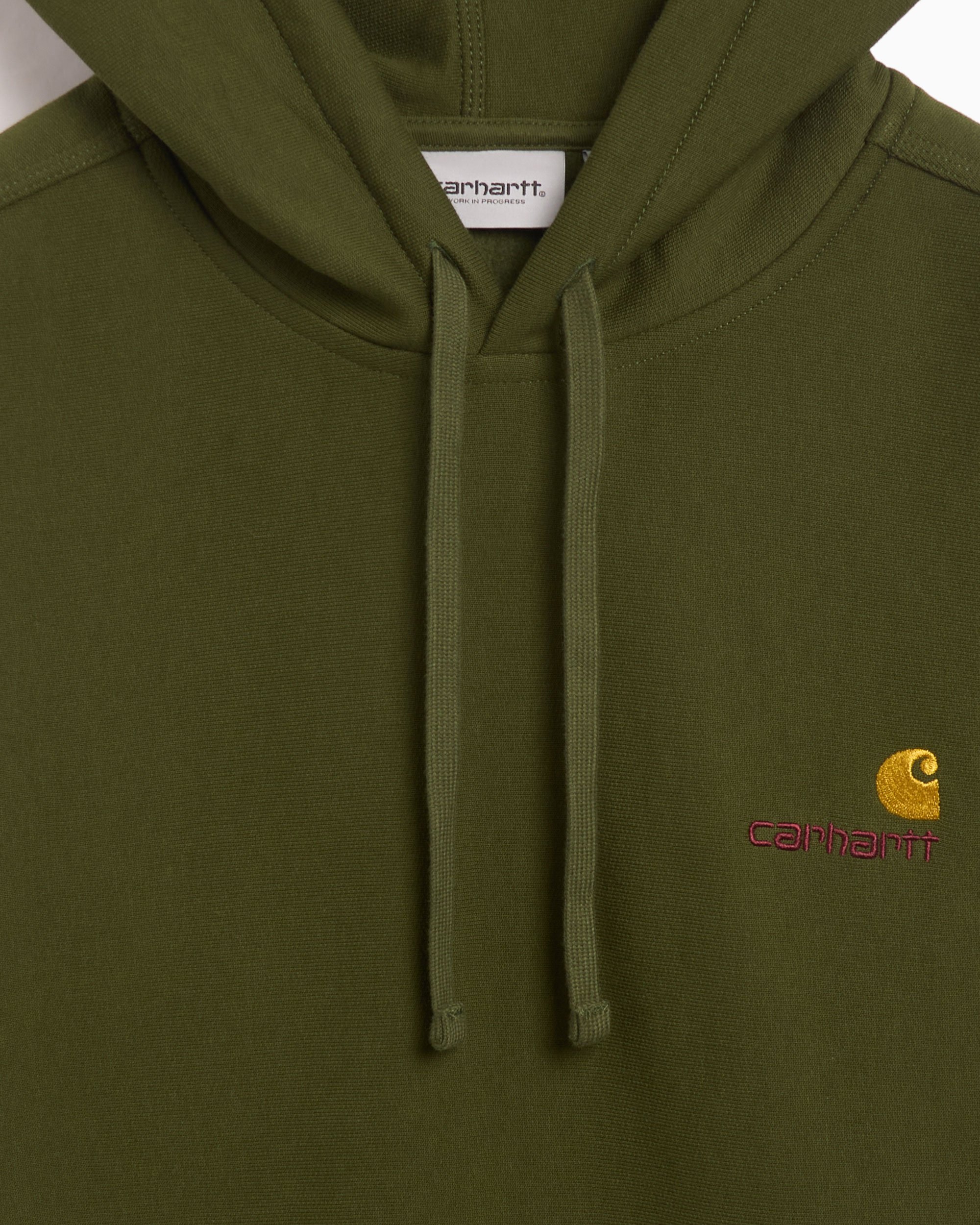 Carhartt WIP Hooded American Script Unisex Hoodie Green