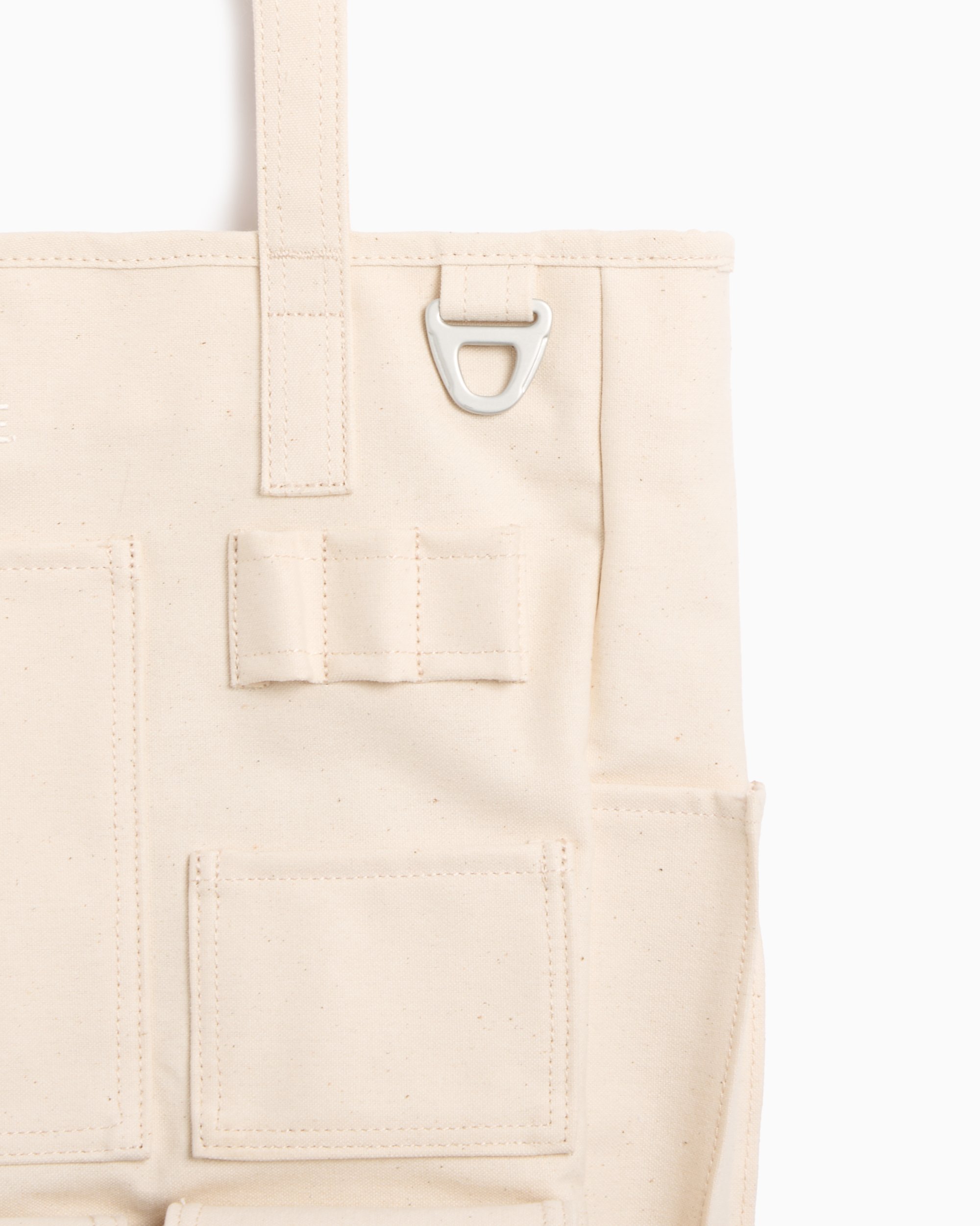 F CE. Unisex Water Repellent Canvas Tote Bag WeiB FCA32241B0001 Ivory FOOTDISTRICT