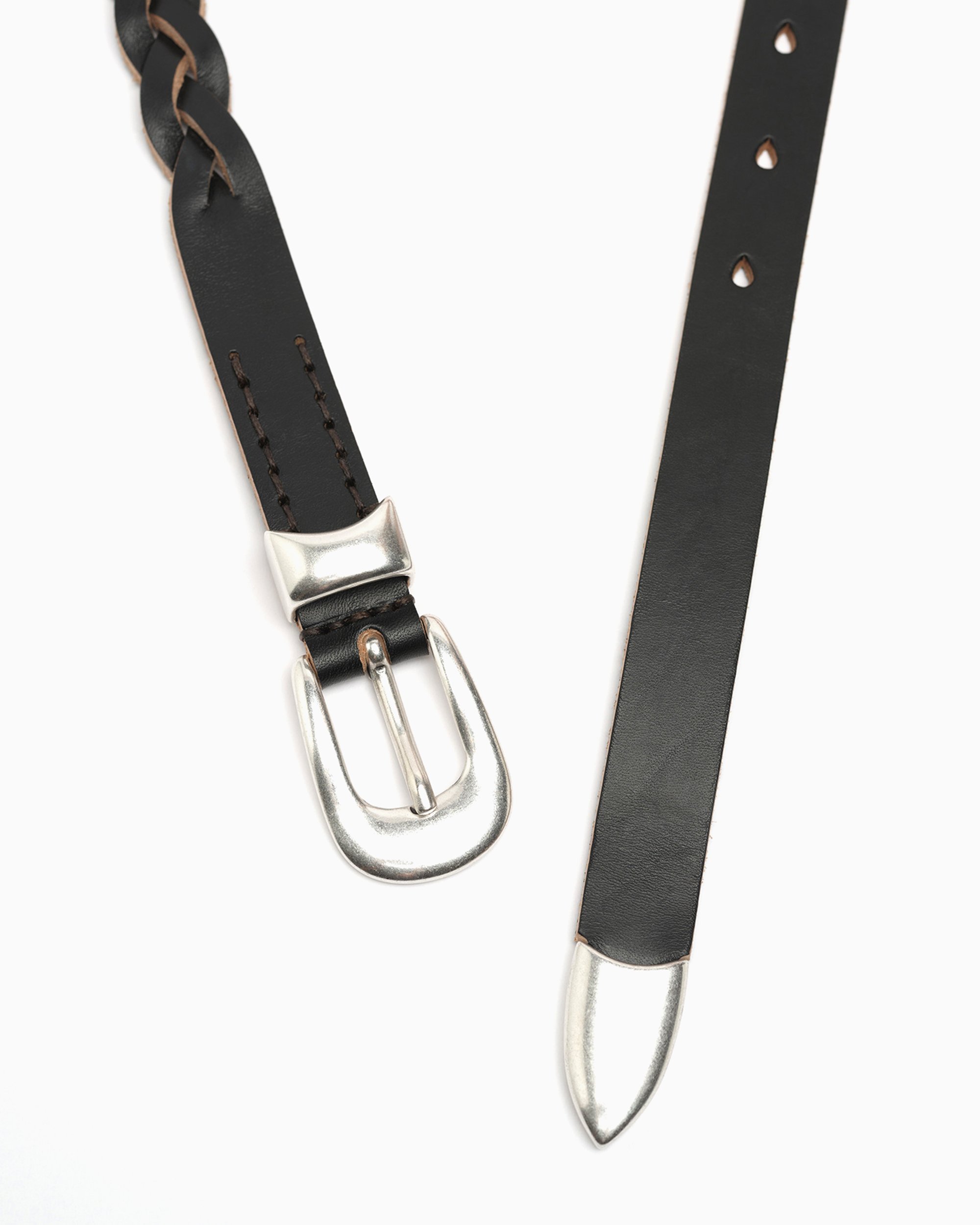 Our Legacy 2 Cm Braided Belt Black A42382BB| Buy Online at