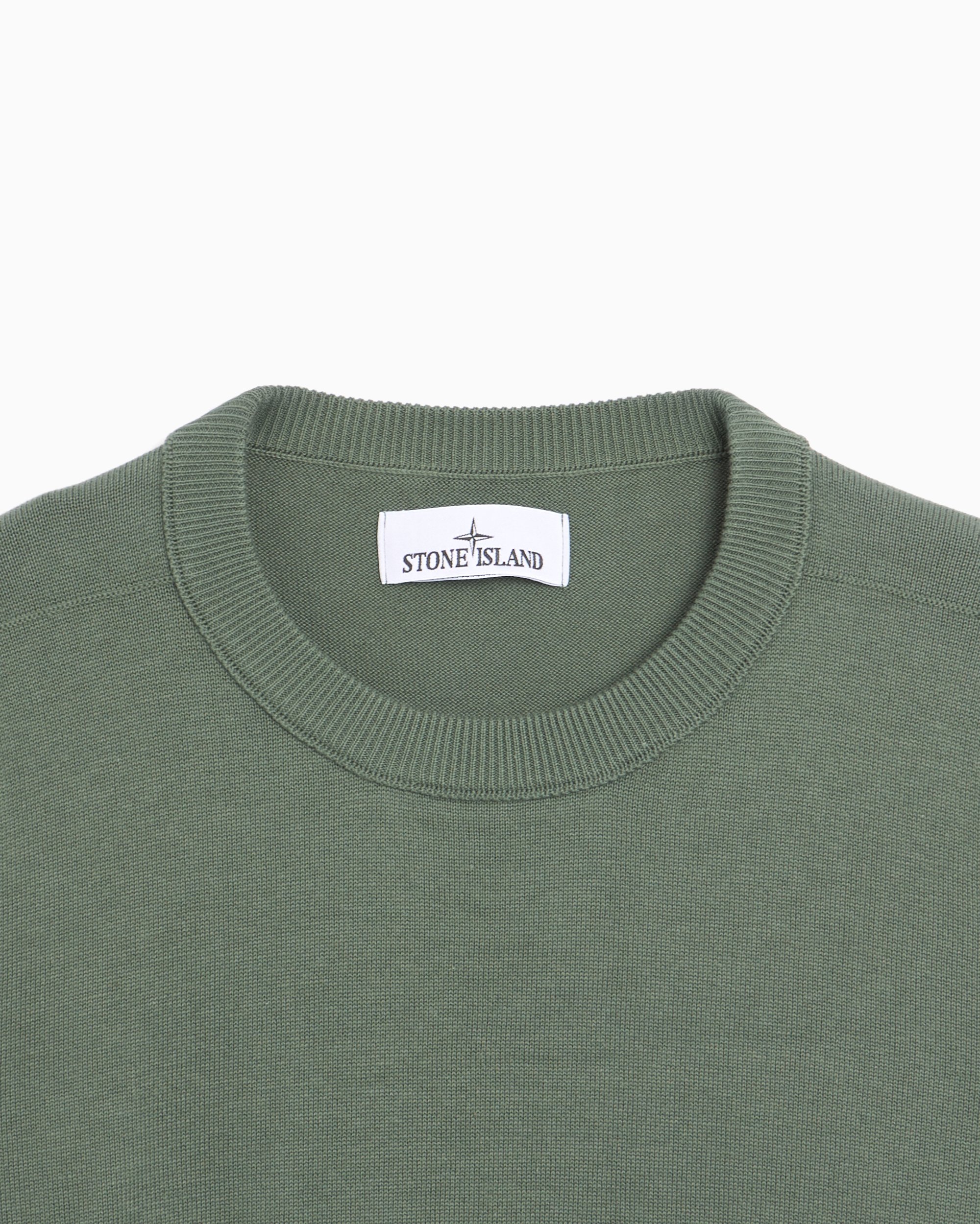 【Stone 】CREW NECK◆K1S155100053S00B2 Stone Island Men's Sweater Relaxed Men's Sweater Green