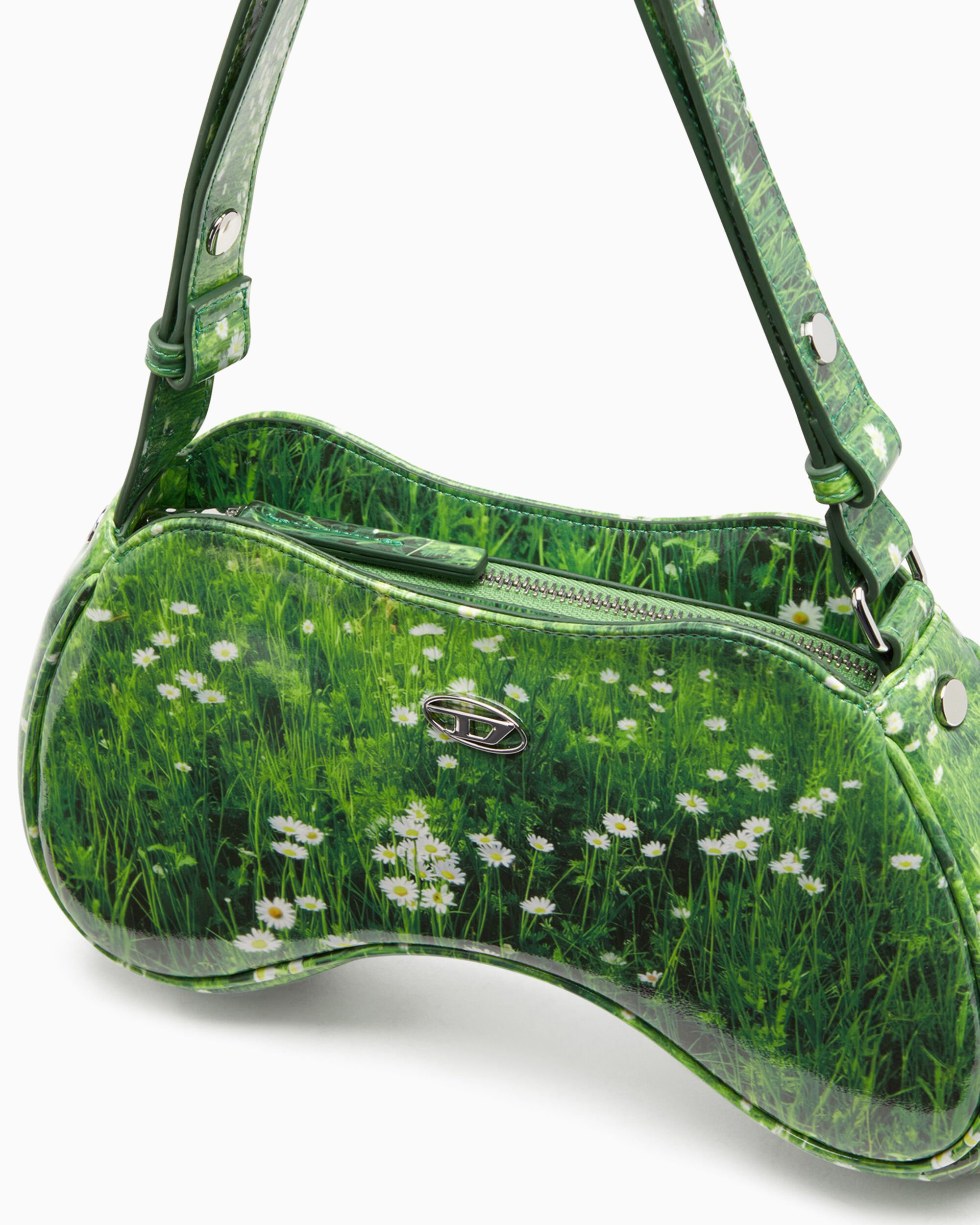 Diesel Play Unisex Shoulder Crossbody Bag Unisex Bag Green