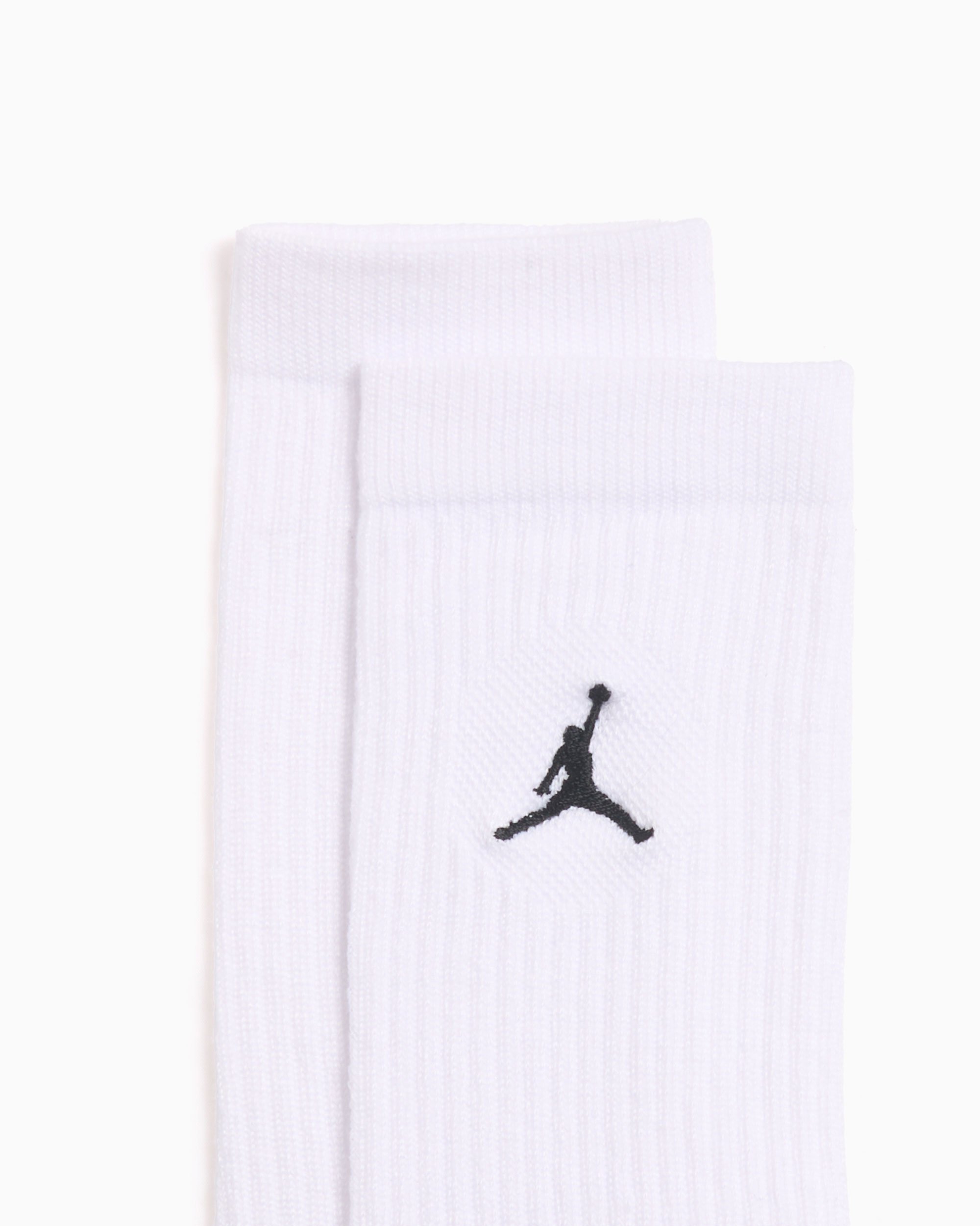 Jordan Everyday Dri FIT Unisex Socks 3 Pack White DX9632 100 FOOTDISTRICT