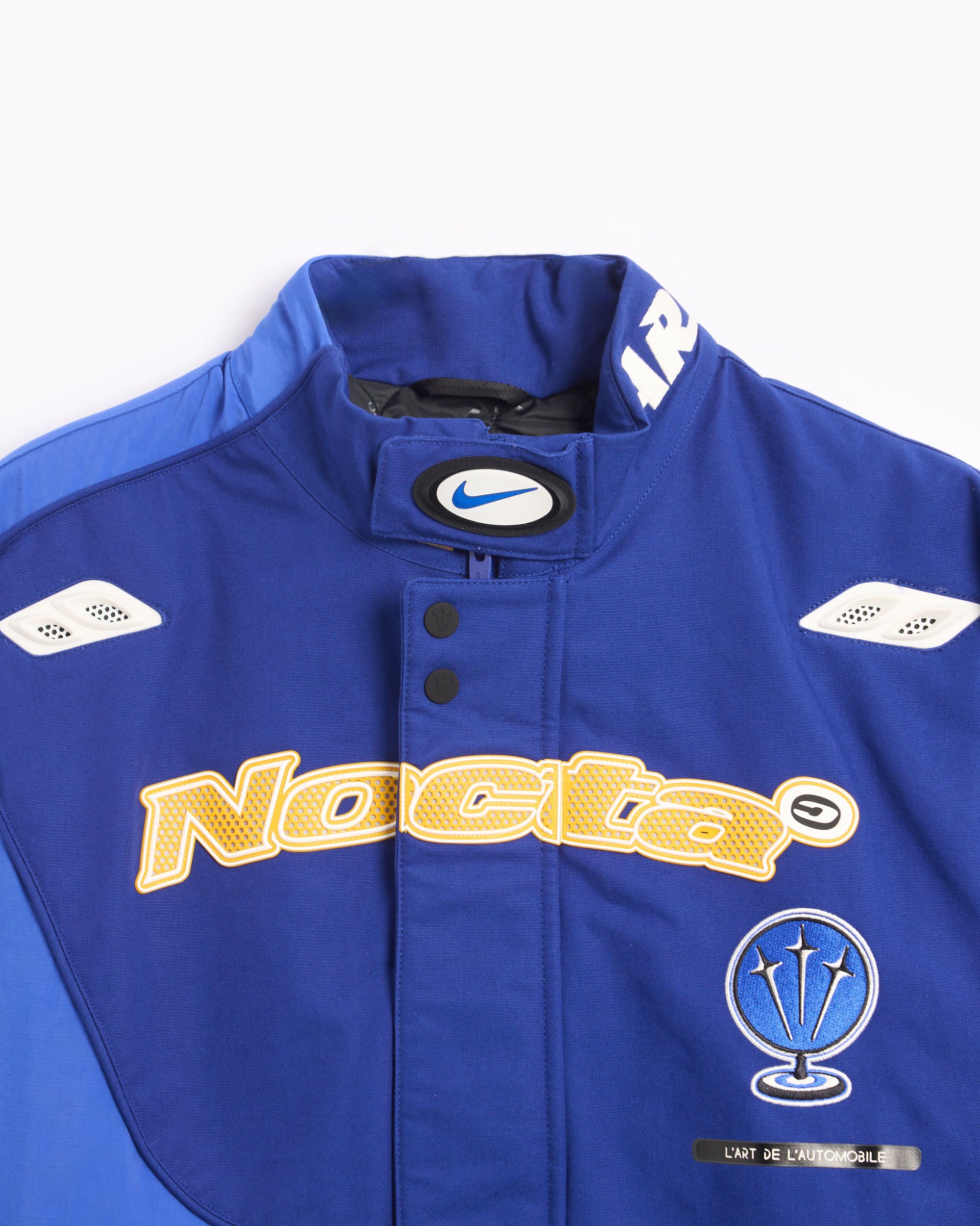 Nike x Drake NOCTA x L'ART Men's Racing Jacket Blue FD2194