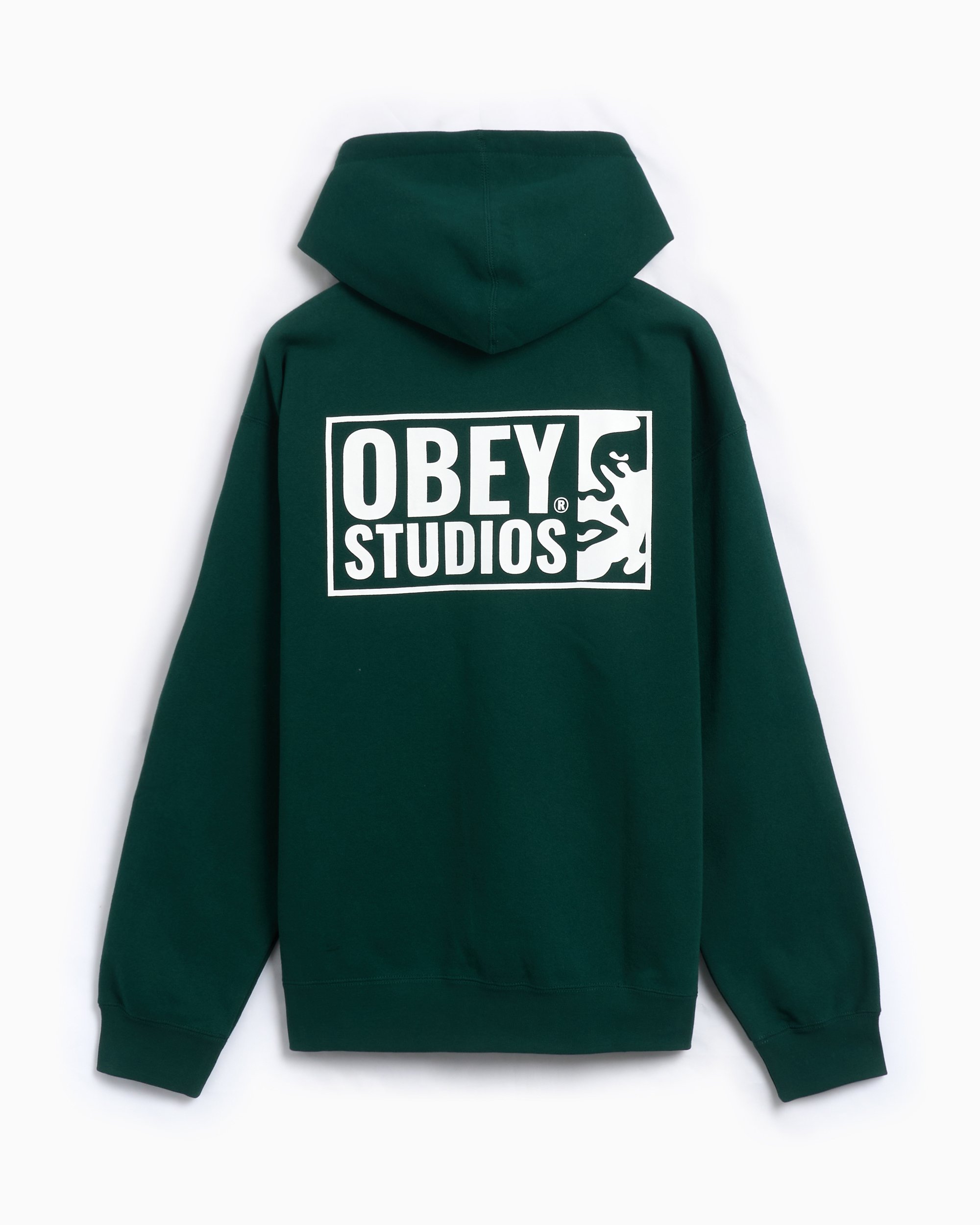 OBEY Clothing Obey Studios Men s Hoodie Green 112843977 RFR FOOTDISTRICT