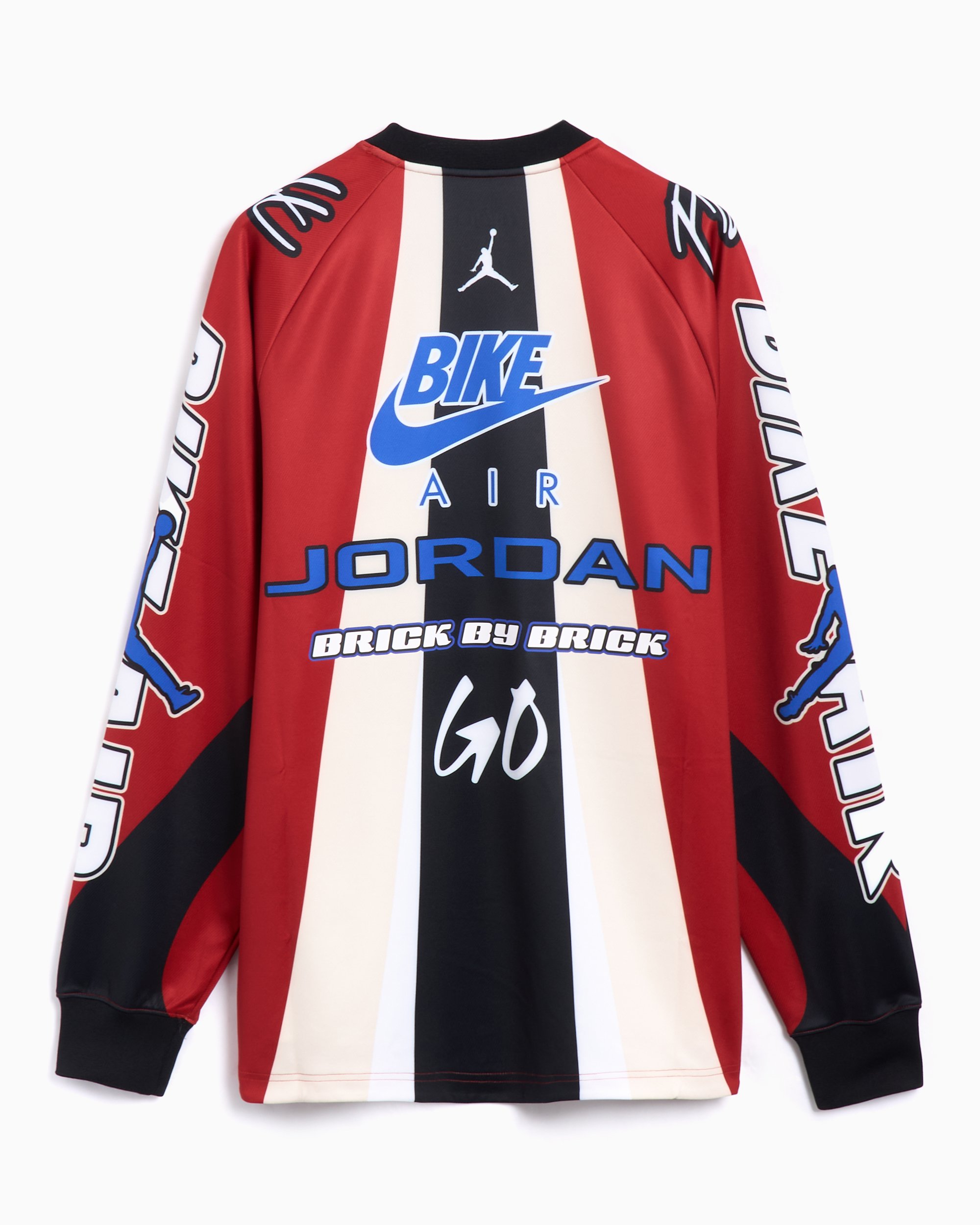 Jordan x Nigel Sylvester Bike Men's Long Sleeve T-Shirt Red