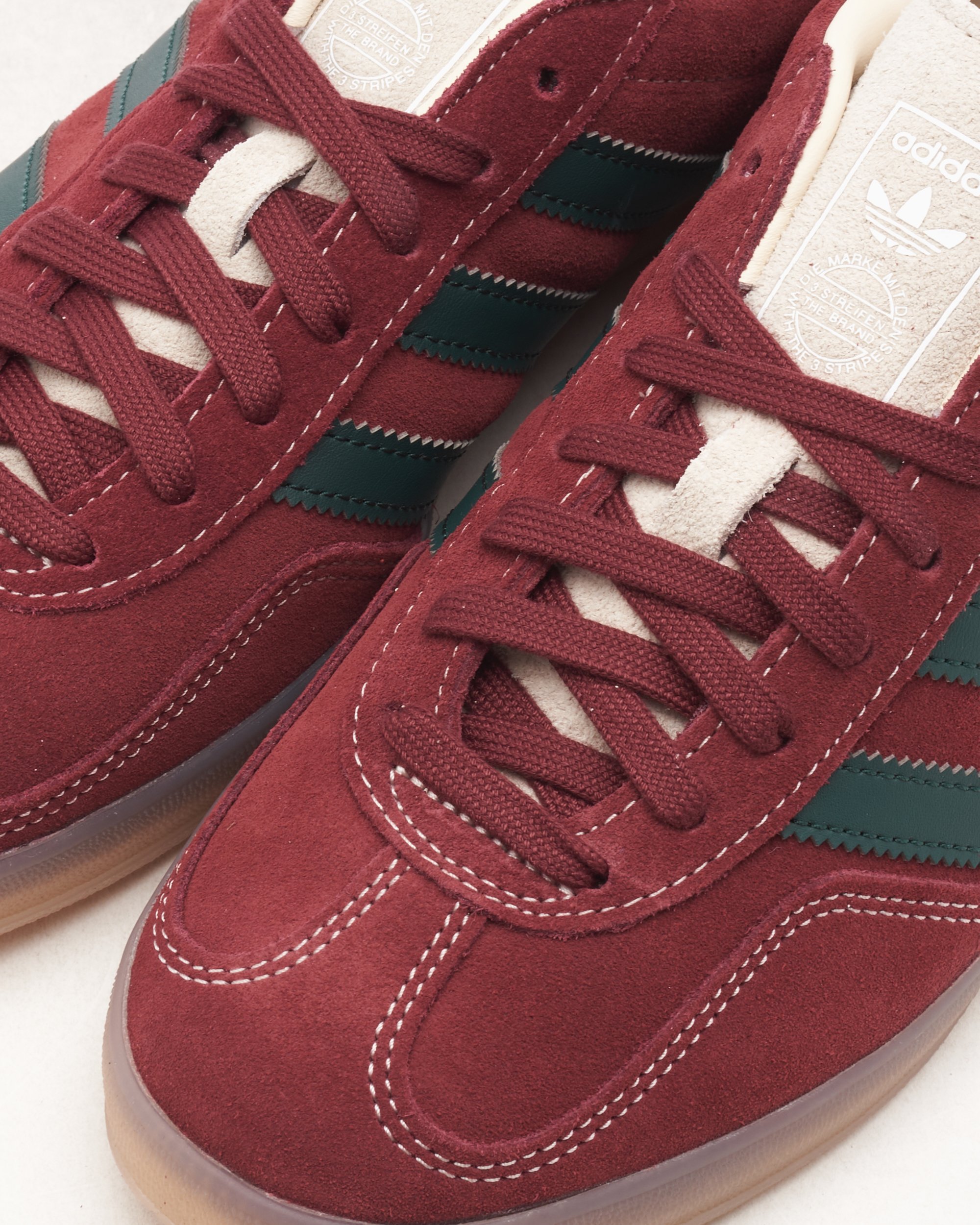 Adidas originals gazelle red leather cheap