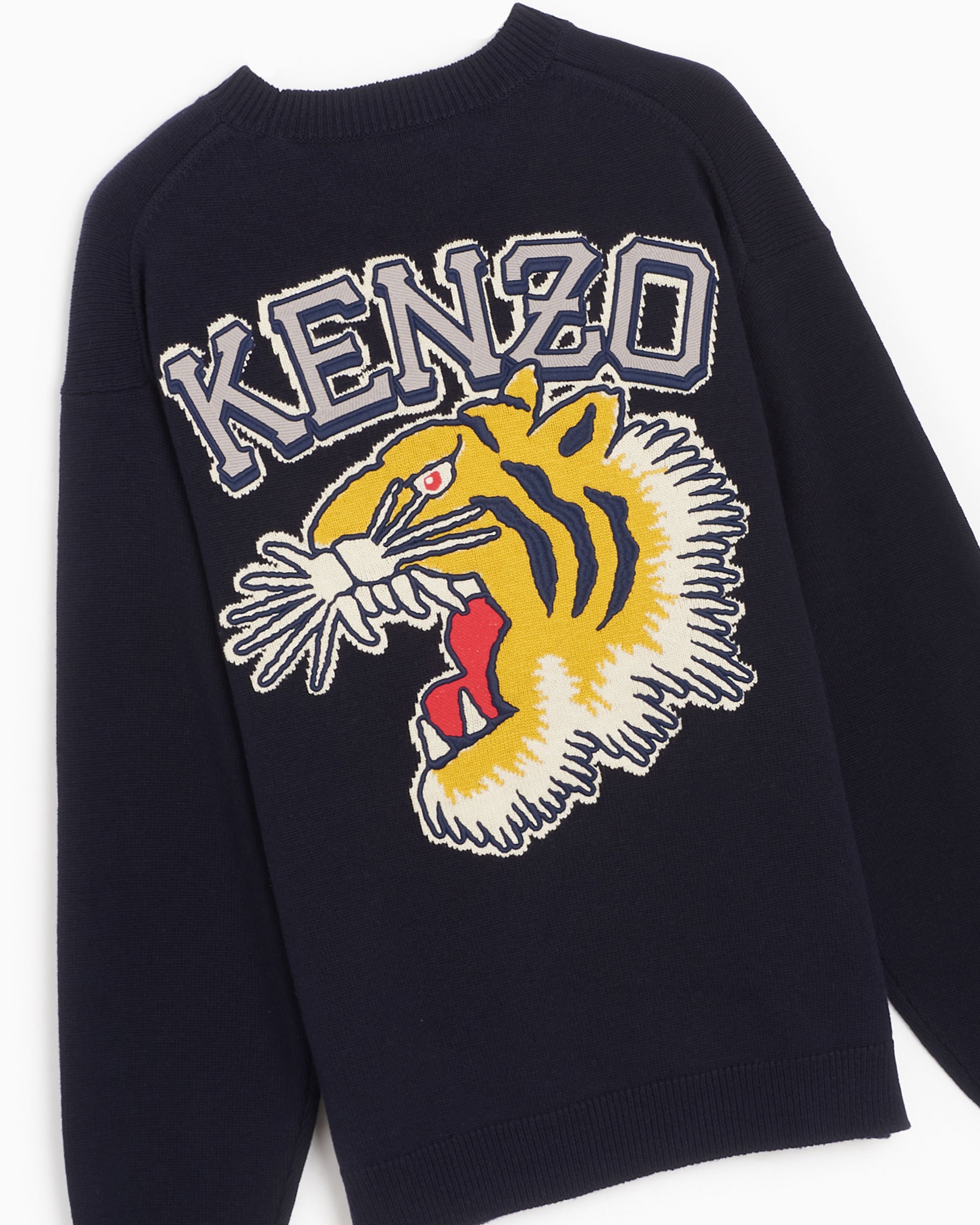 Kenzo Paris Varsity Men s Sweater Schwarz FC65PU3163BC 77 FOOTDISTRICT