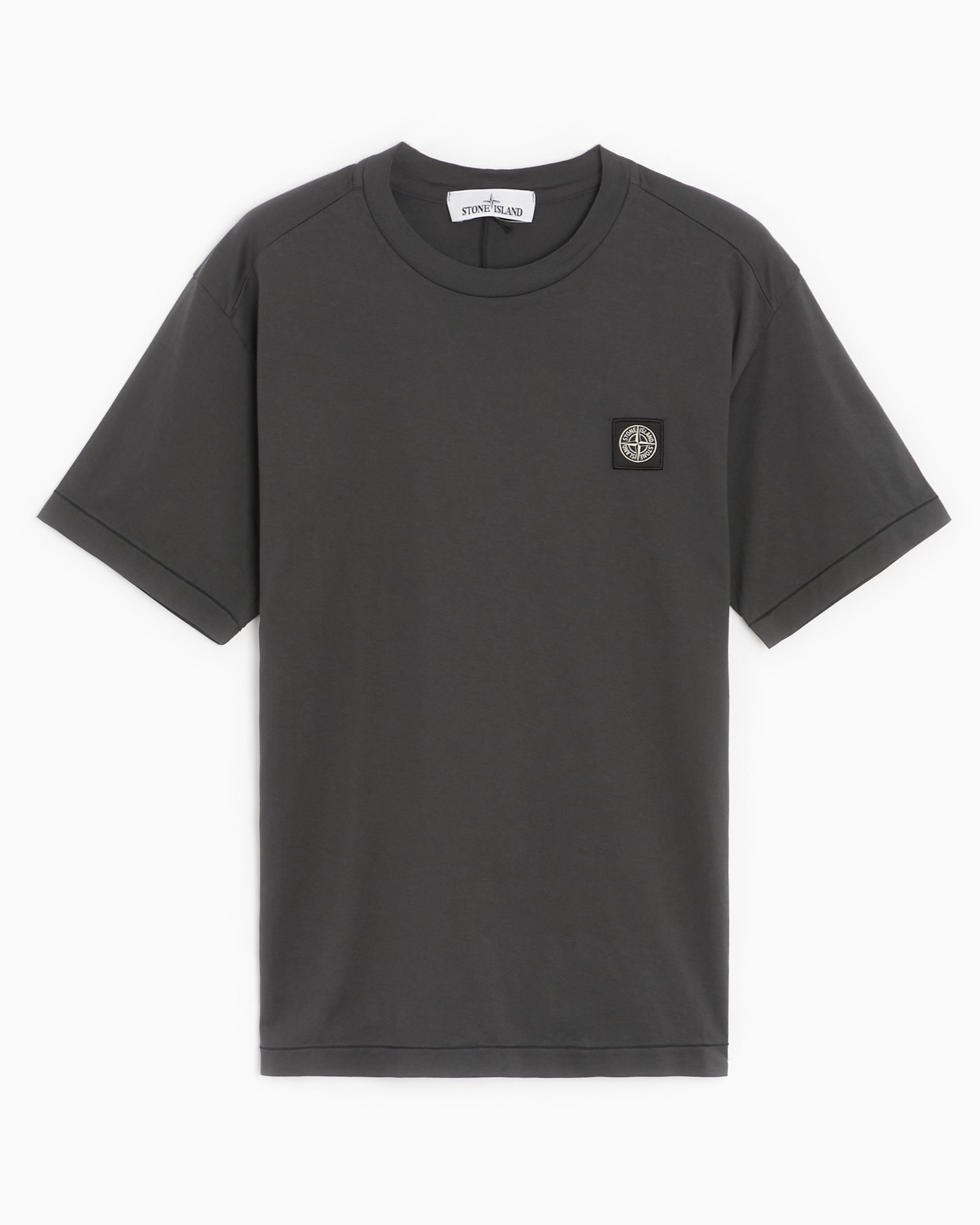 Stone Island Patch Men s T Shirt Gray 771524113 V0065 Buy Online