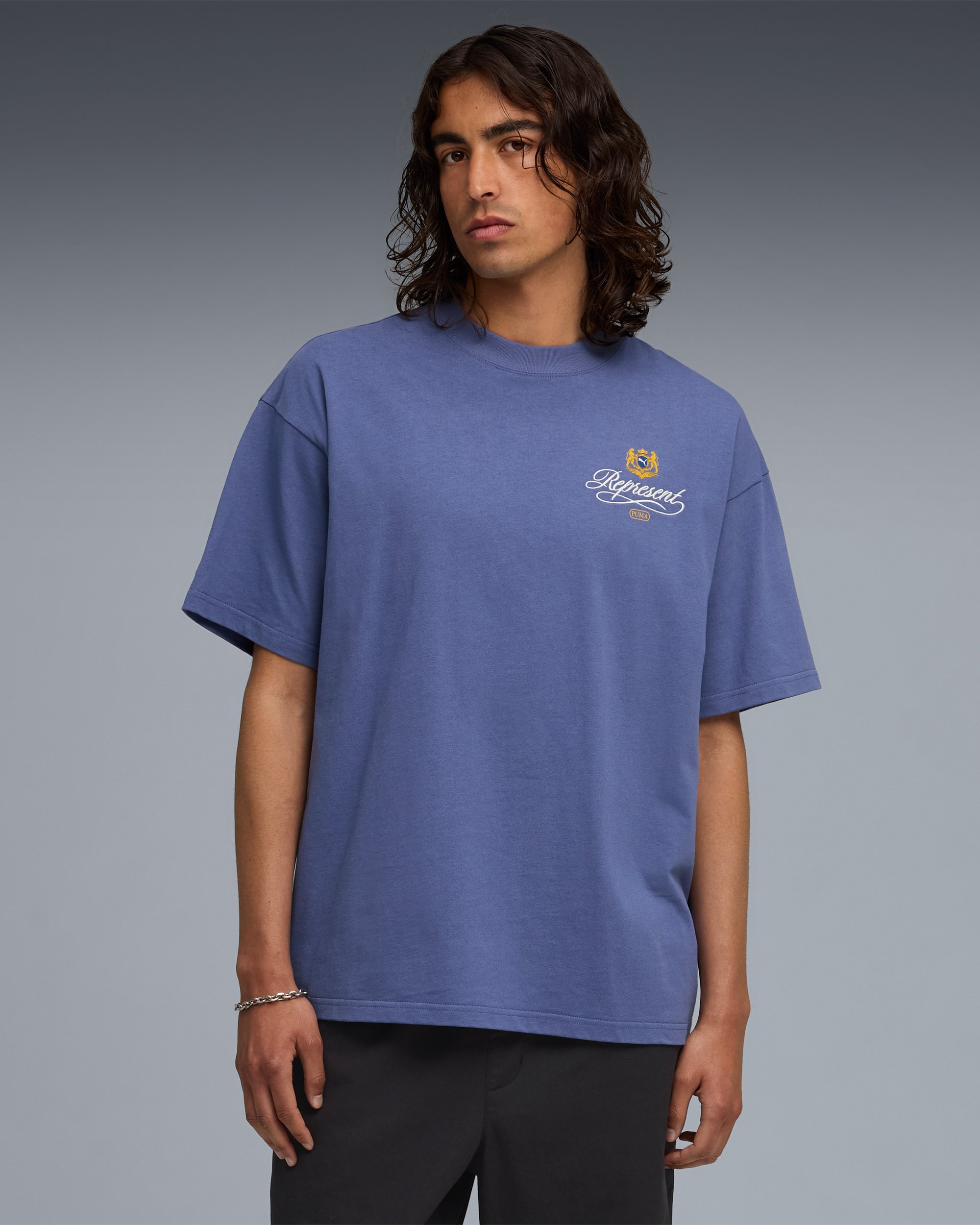 Puma x REPRESENT Graphic Unisex T-Shirt Blue 632544-78 | FOOTDISTRICT