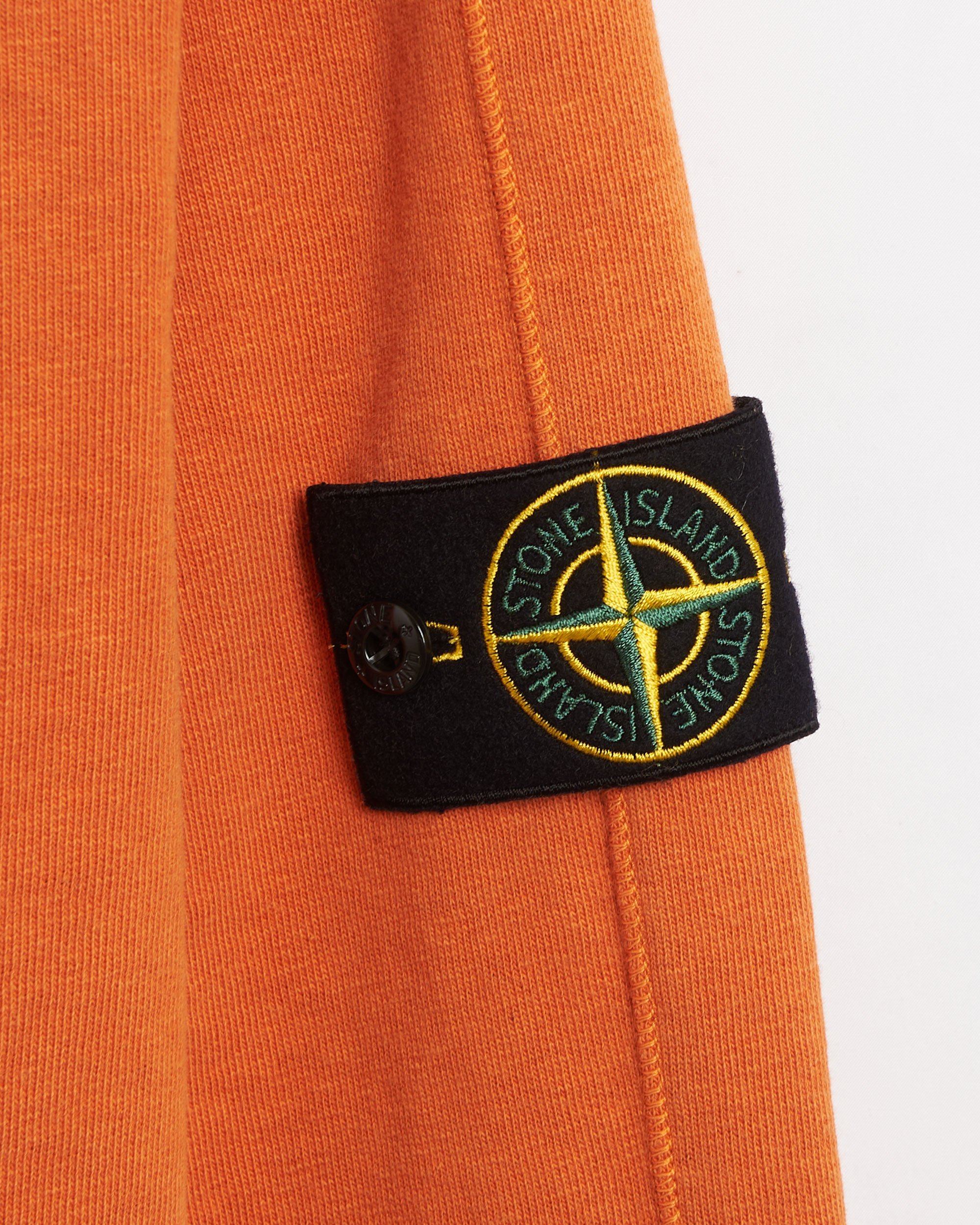 Felpa arancione stone island discount