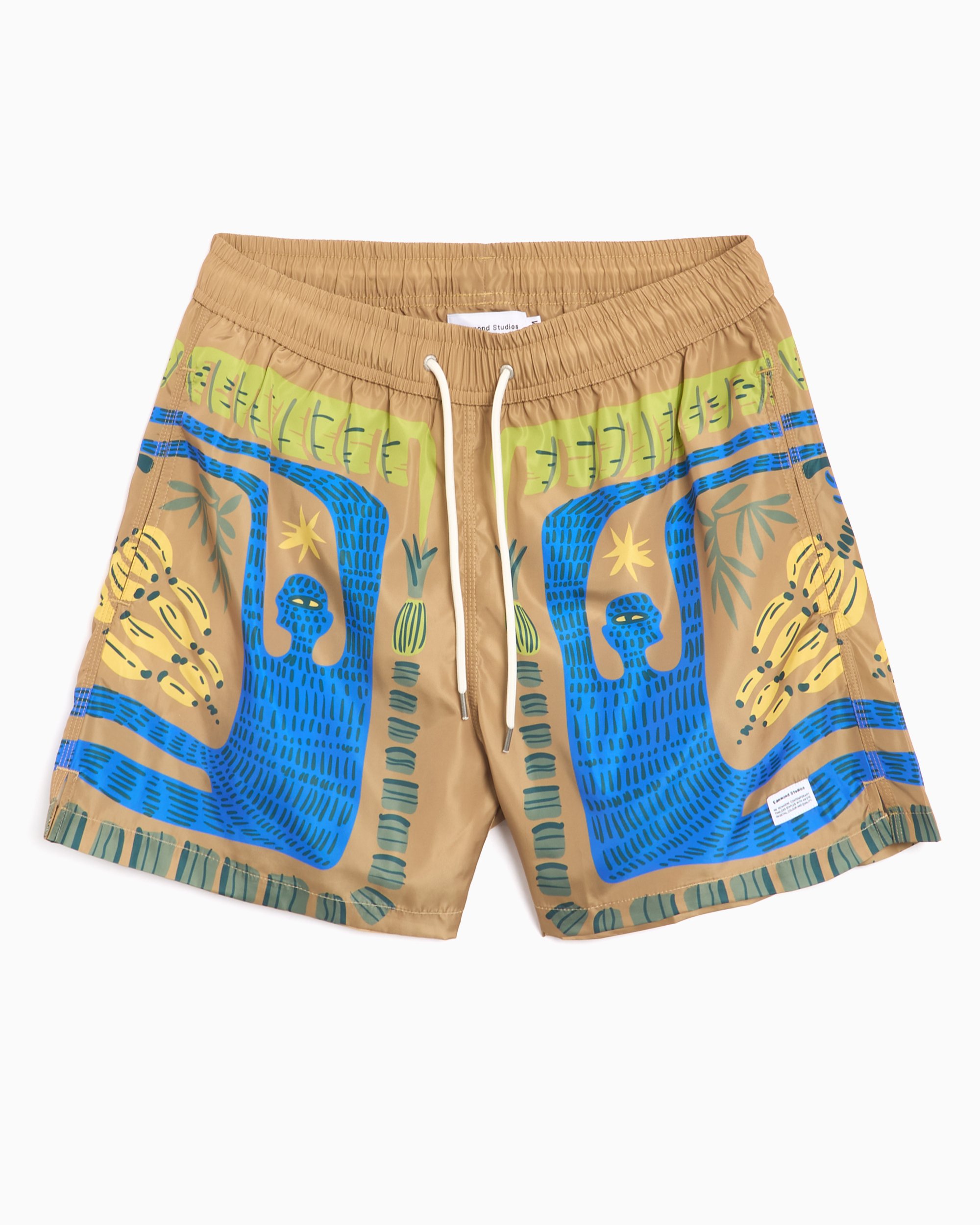 Edmmond Studios Men's Swim Shorts Brown 125-70-19750 Edmmond Studios Men's Swim Shorts Brown 125-70-19750