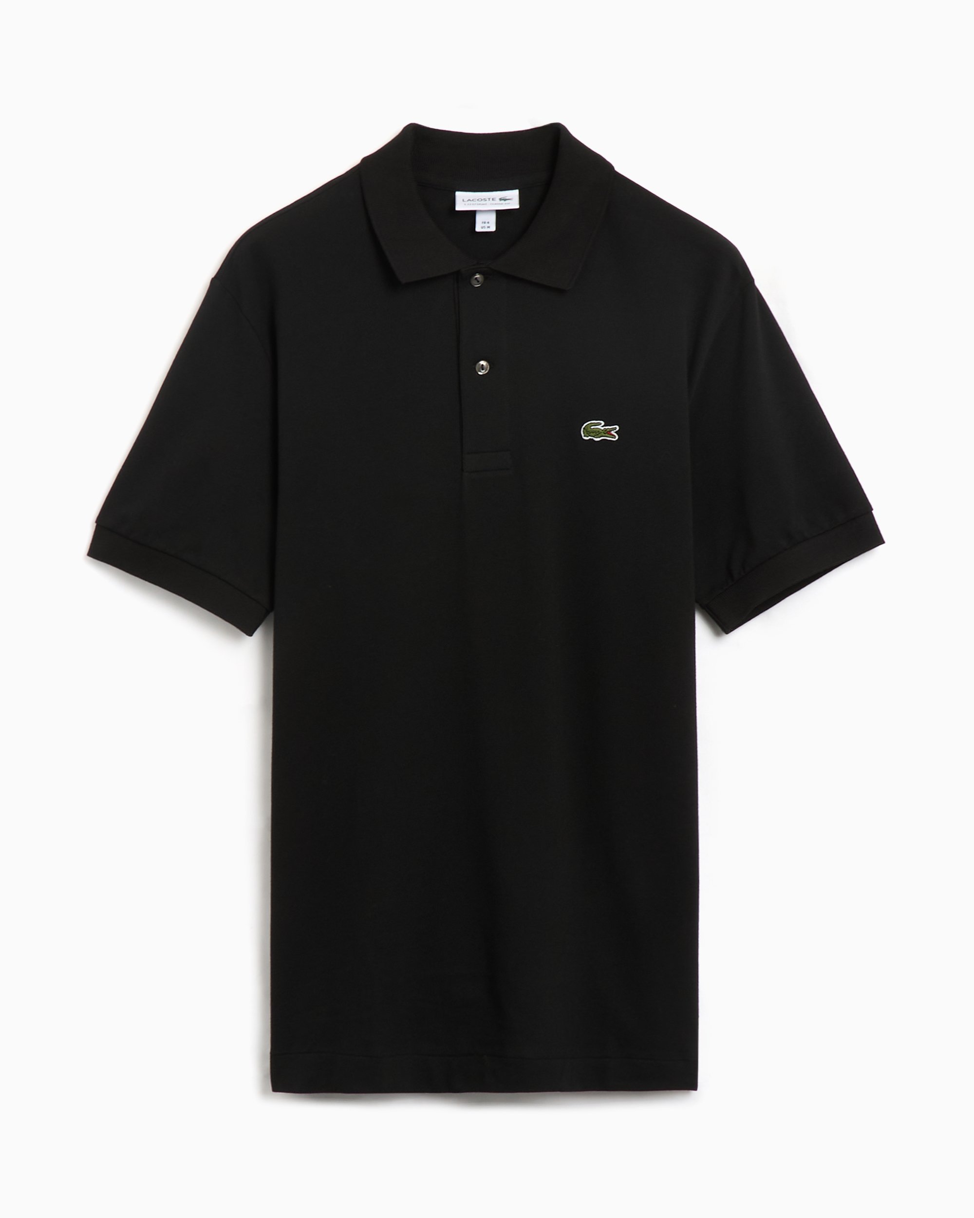 old LACOSTE France製 H/S Polo col.BLK ラコステ ポロシャツ 古着