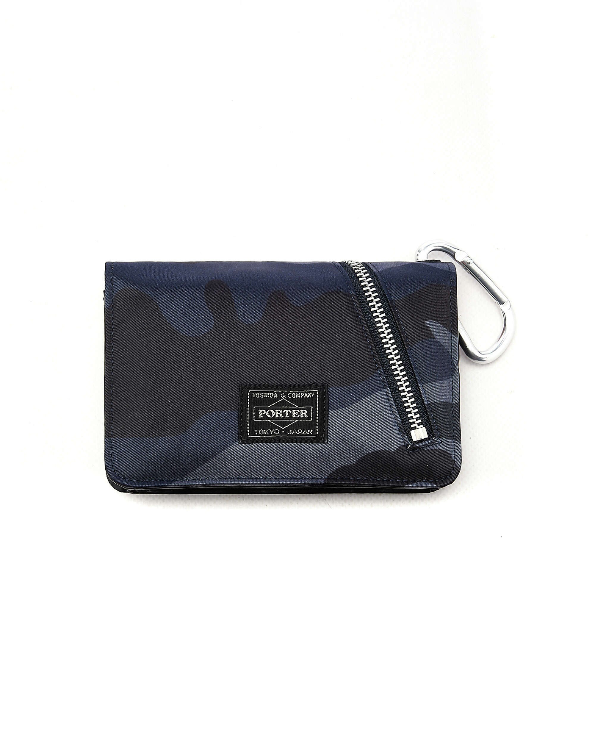 Porter-Yoshida & Co. Bill Woodland Camo Unisex Wallet Blu 384-03072-50 |  FOOTDISTRICT