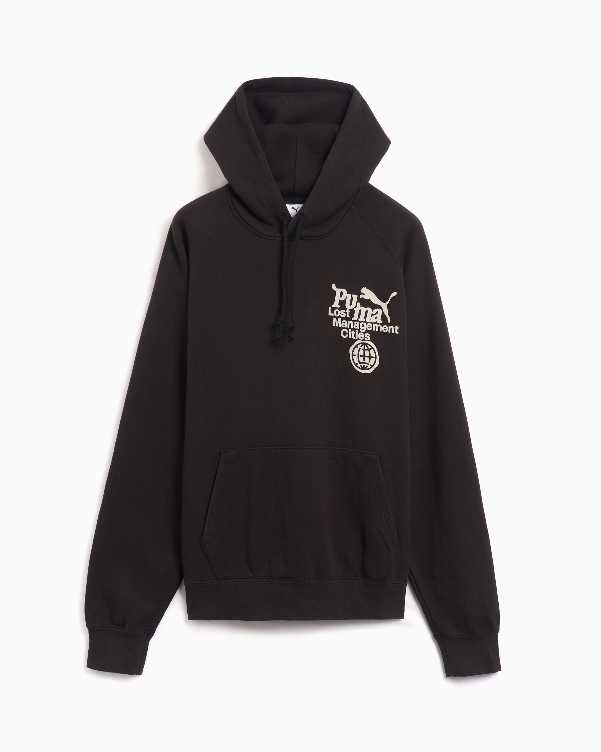 Black puma hoodie mens cheap