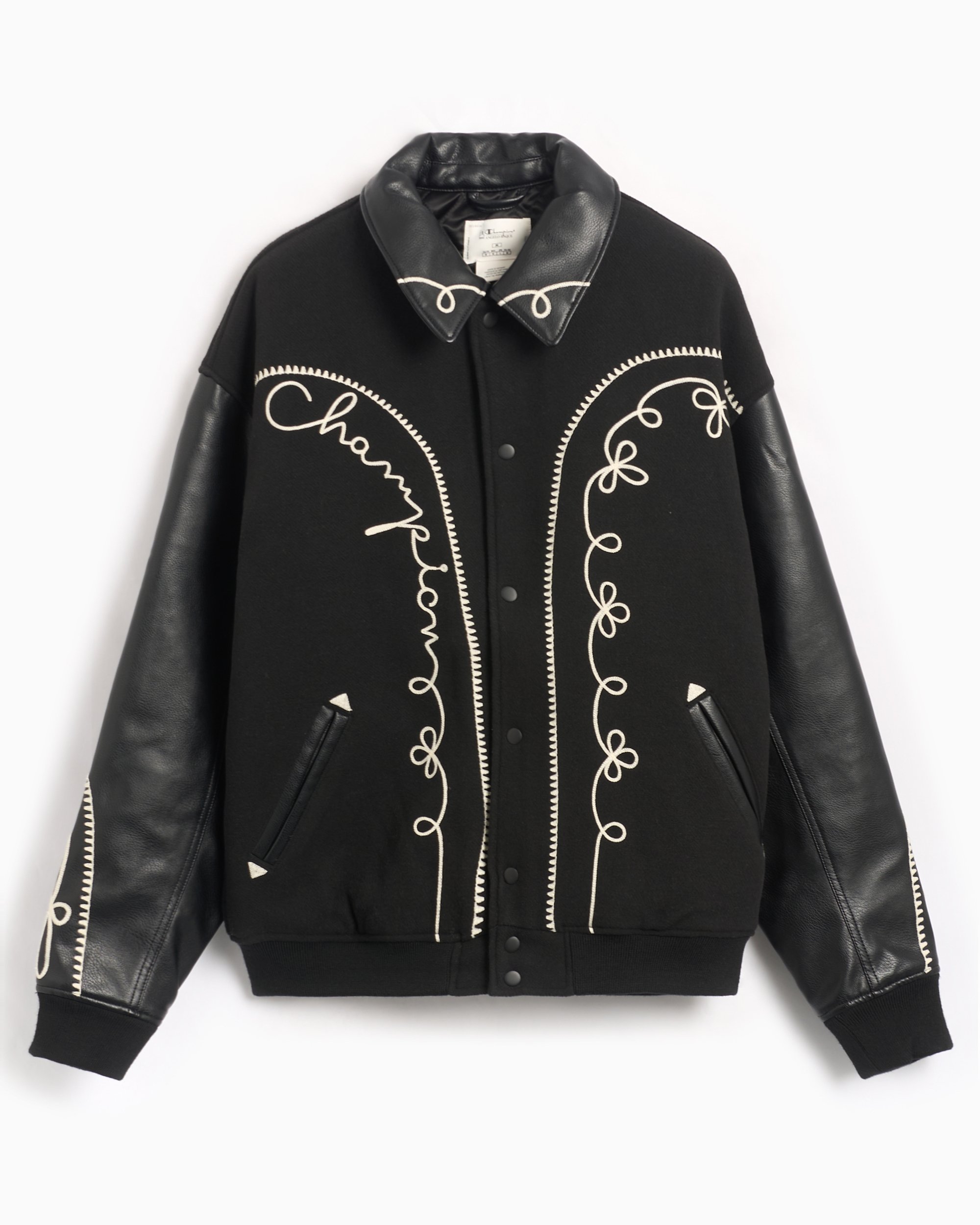 Champion letterman jacket cheap
