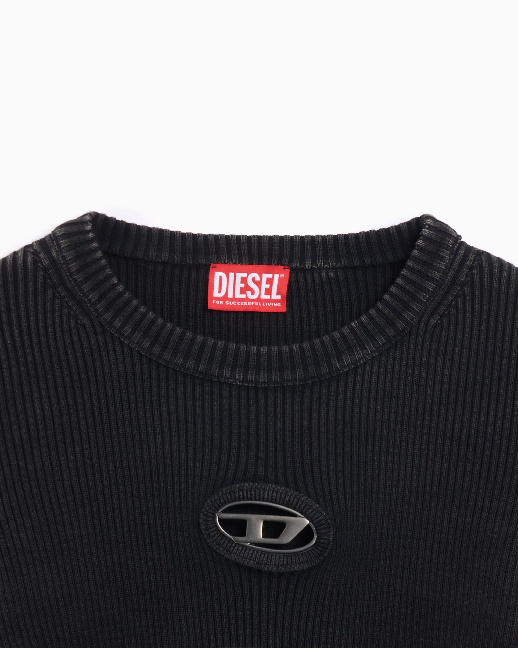 Diesel M-Anchor-A Women's Long Sleeve Knit T-Shirt Slim Diesel M-Anchor-A Women's Long Sleeve Knit T-Shirt Slim