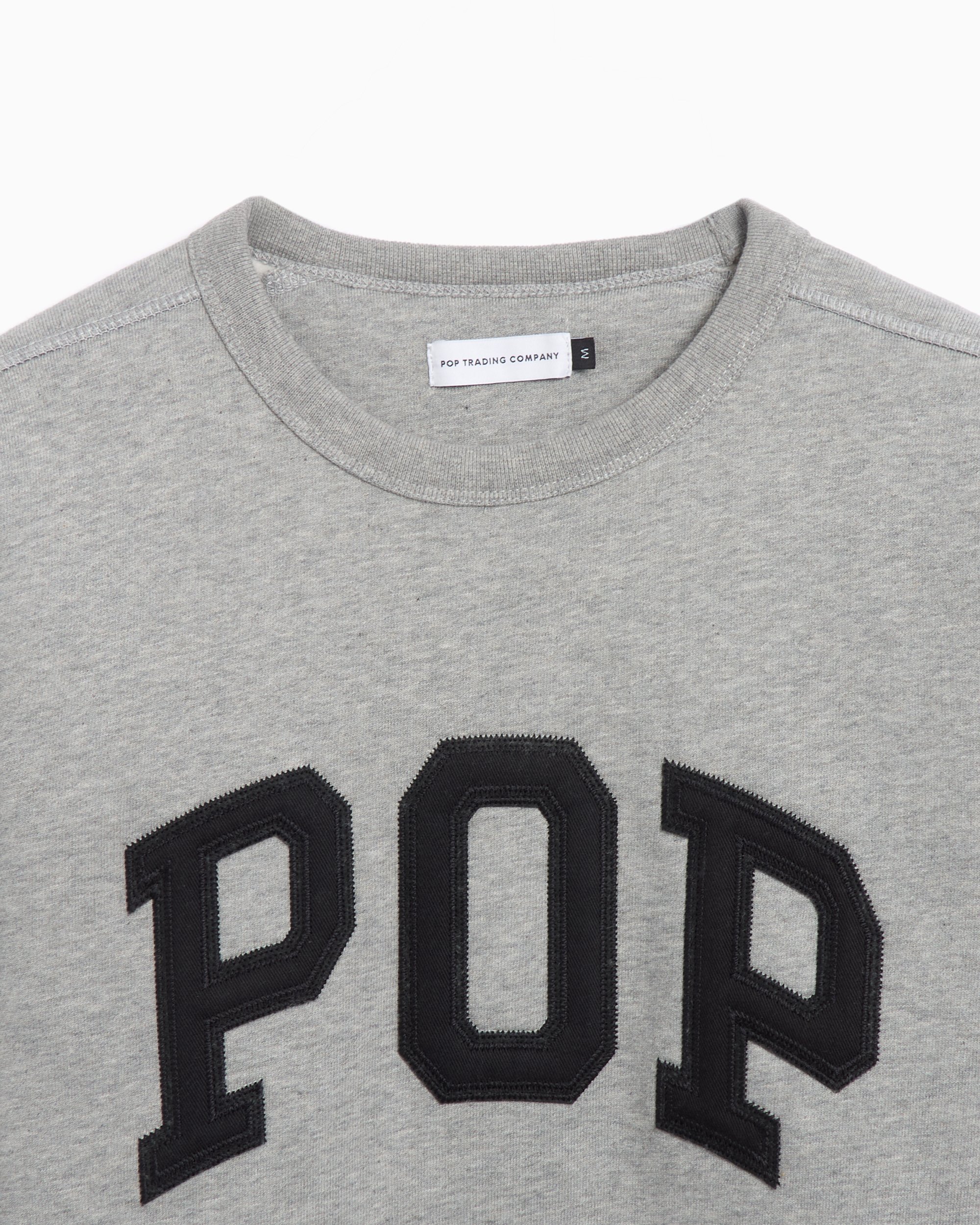Pop Trading Company Arch Men's Sweatshirt Gray POPSS25_01 Pop Trading Company Arch Men's Sweatshirt Gray POPSS25_01