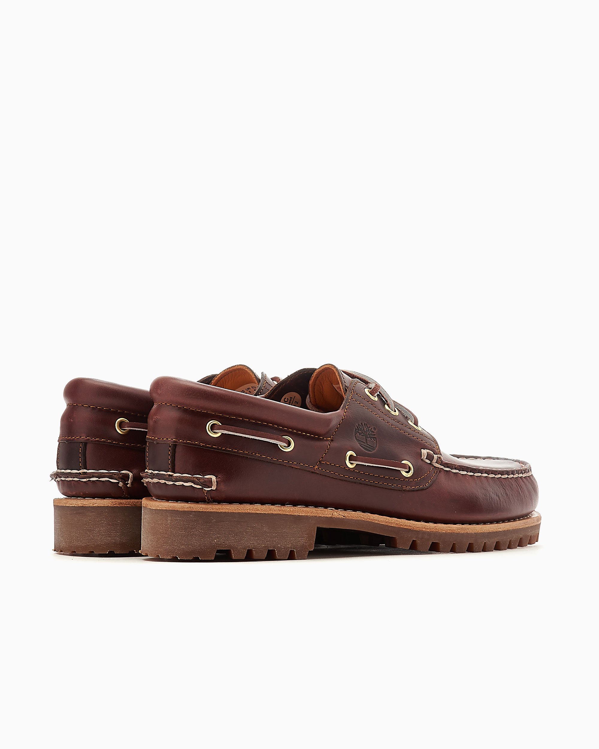 靴 TIMBERLAND 3 EYE CLASSIC LUG BROCHURE Men's 3-Eye Lug Handsewn Boat Shoe - Burgundy | Timberland US