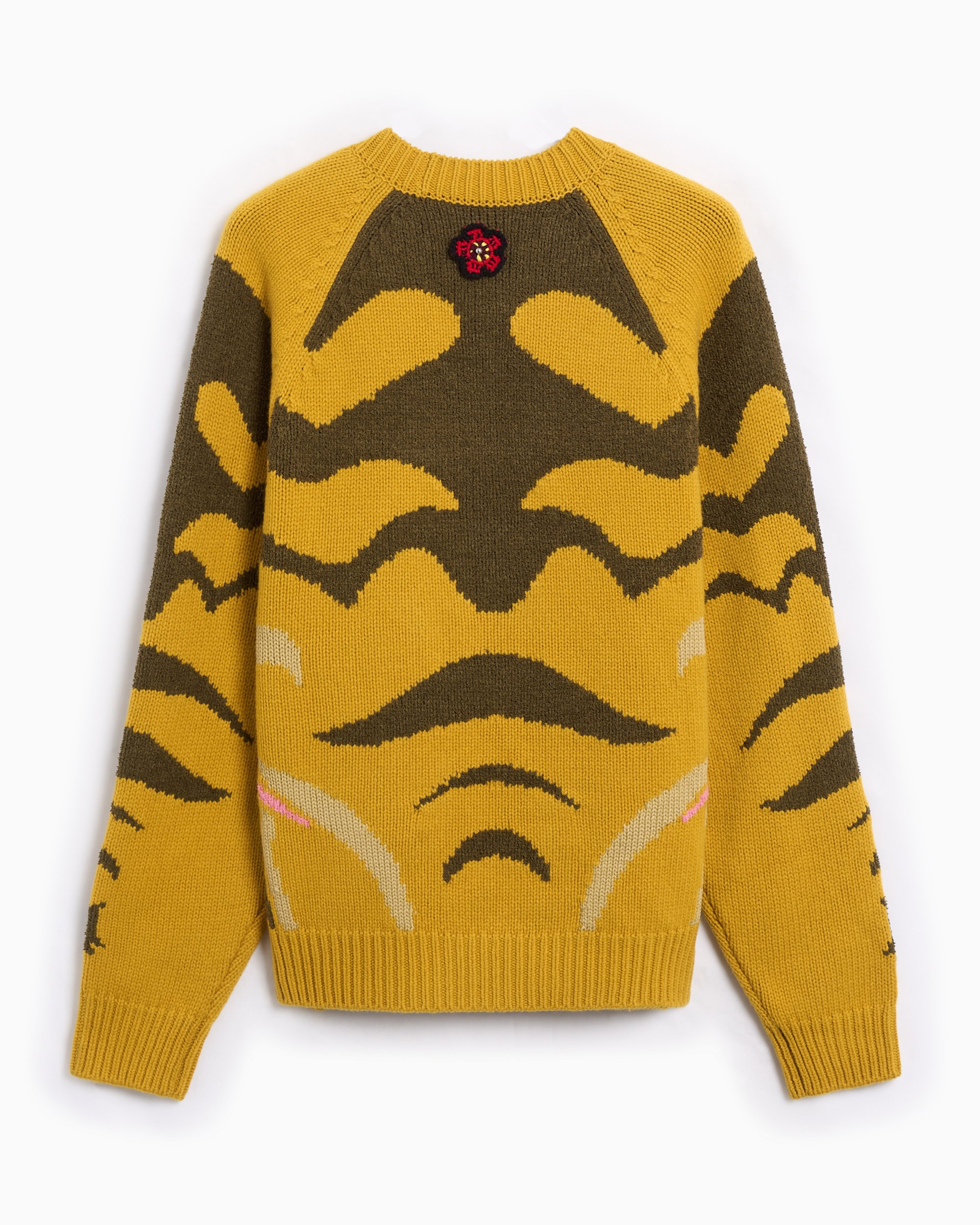 キョン Kenzo Pachinko Graphic Men's Sweater Yellow FF65PU7463CI-40