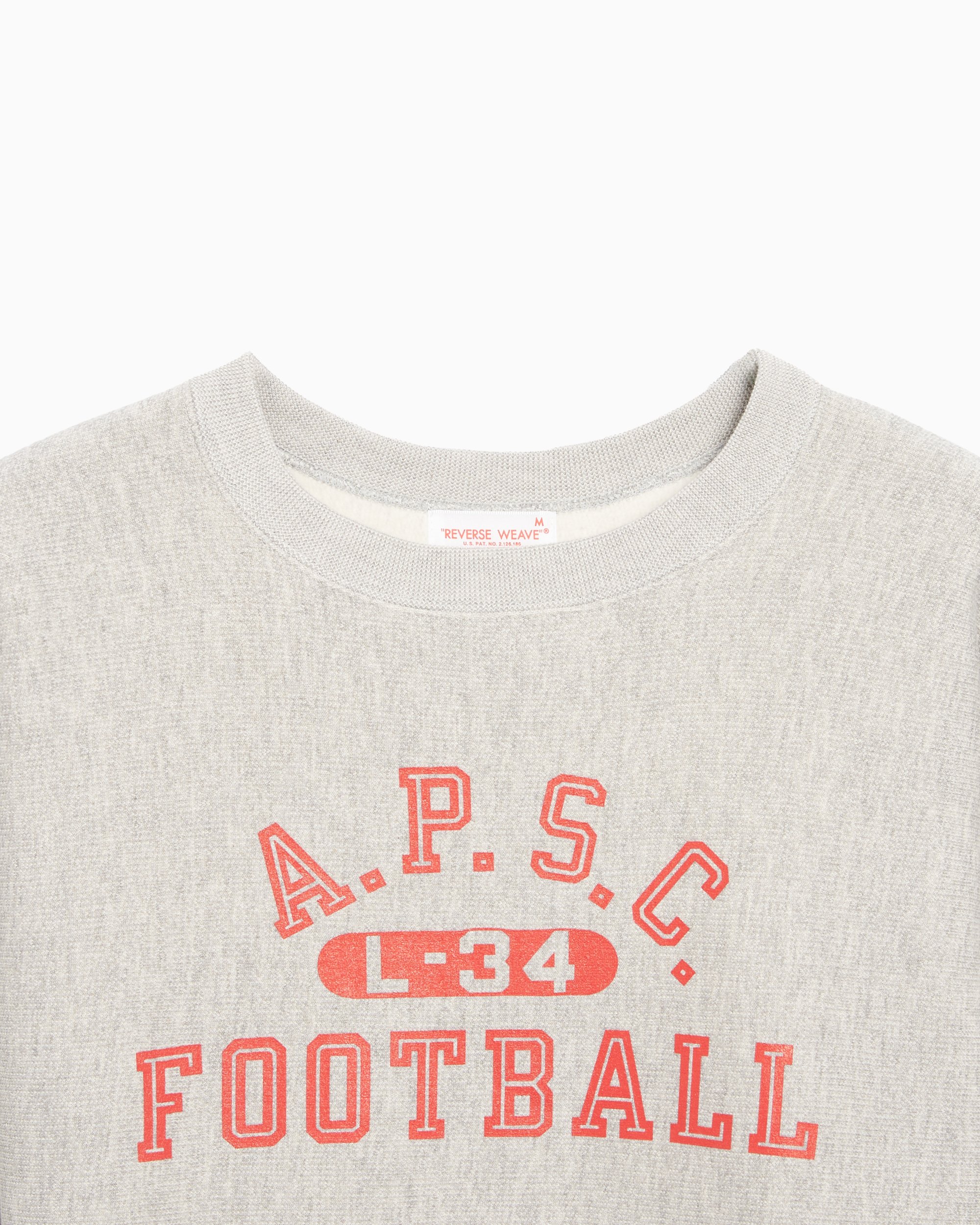 Champion A.P.S.C. Football Men s Sweatshirt Gray C3Y019 CHA XP040 FOOTDISTRICT