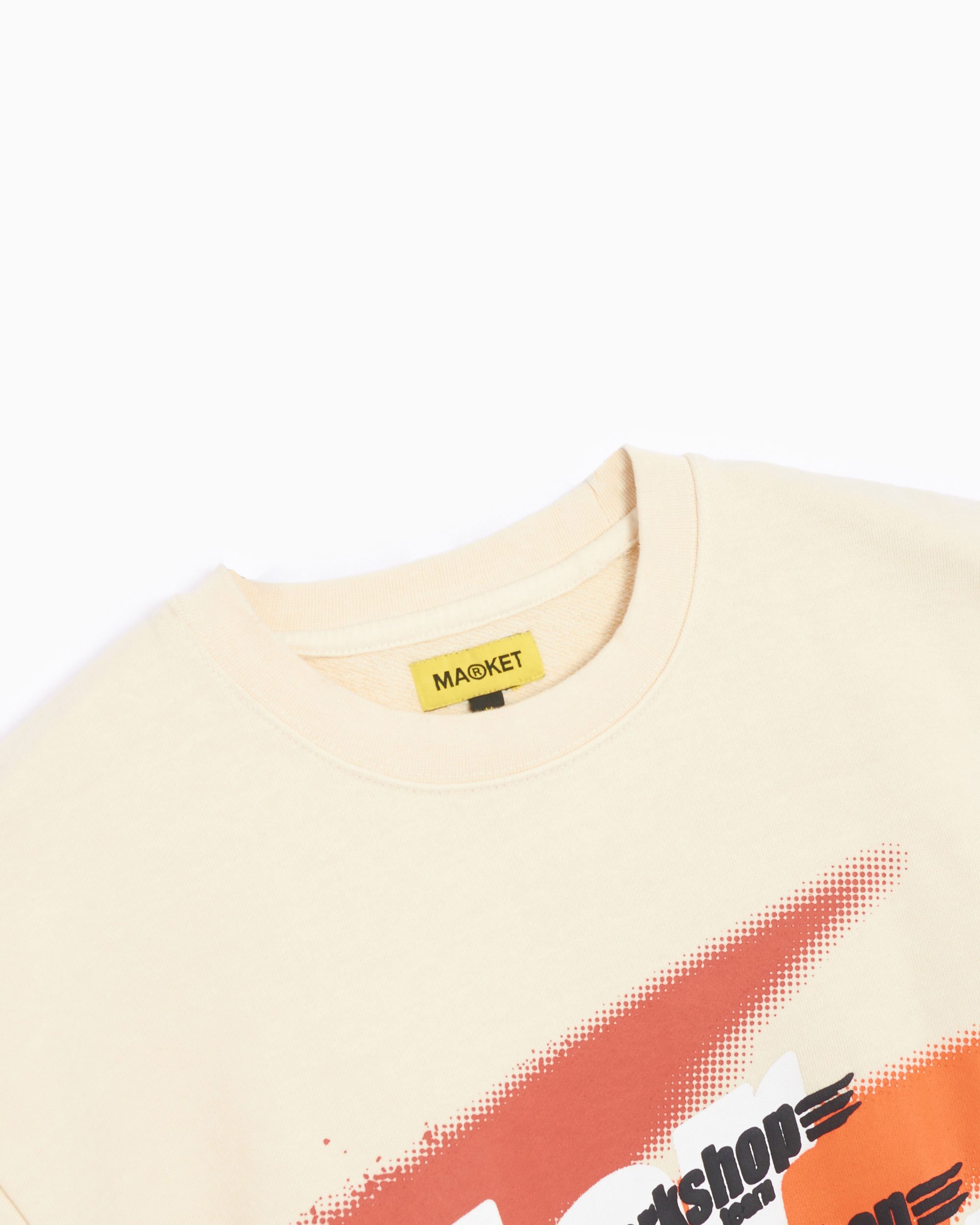 MARKET Random Workshop Splatter Men's Sweatshirt Beige