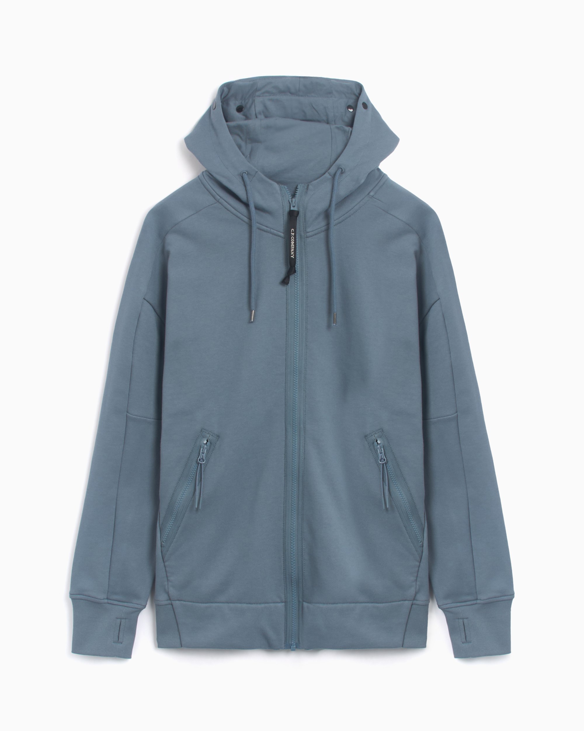 CP Company Men's Zip-Up Sweatshirt Blue 18CMSS028A005086W