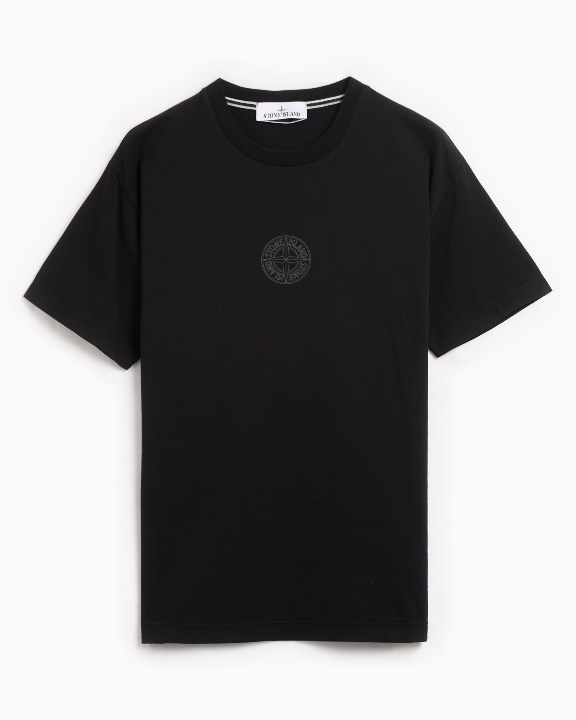 Stone Island Logo Men s T Shirt Black 81152NS92 V0029 FOOTDISTRICT