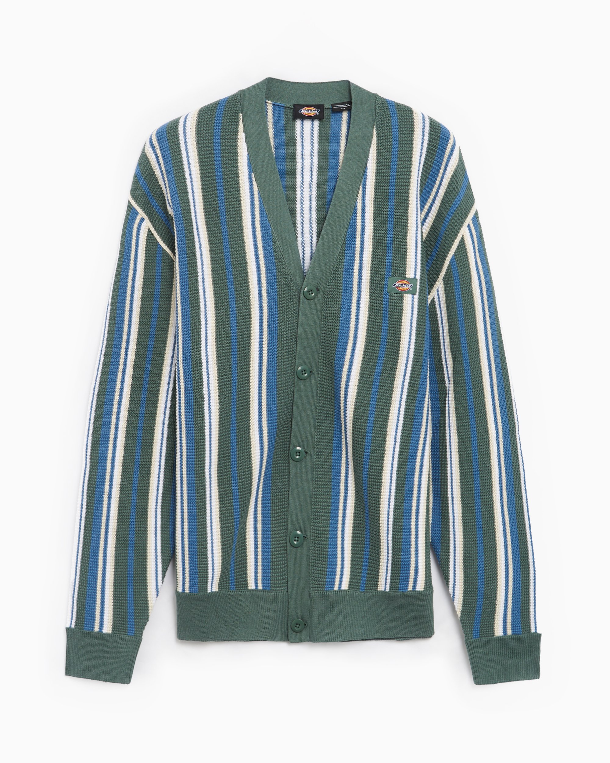 Men's striped cardigan clearance