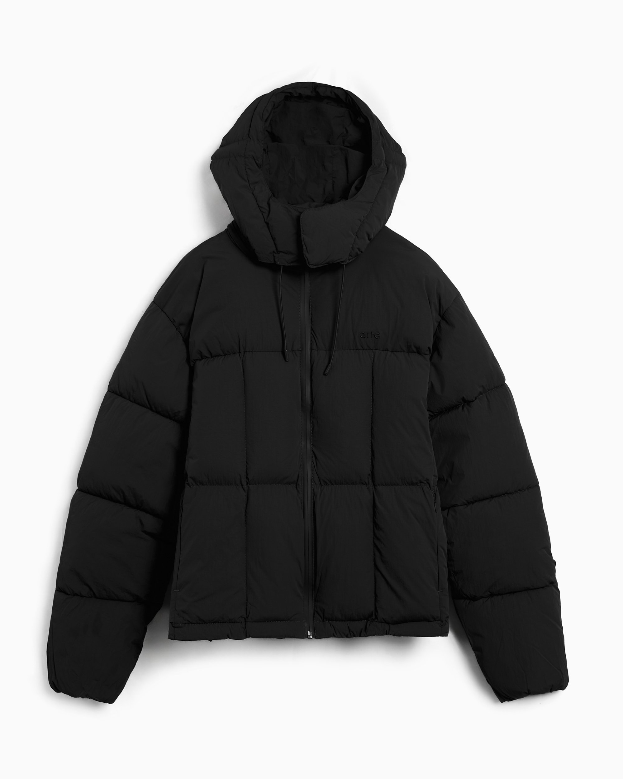 Arte Antwerp Special Cuts Men's Down Jacket Black AW25-132J-Black